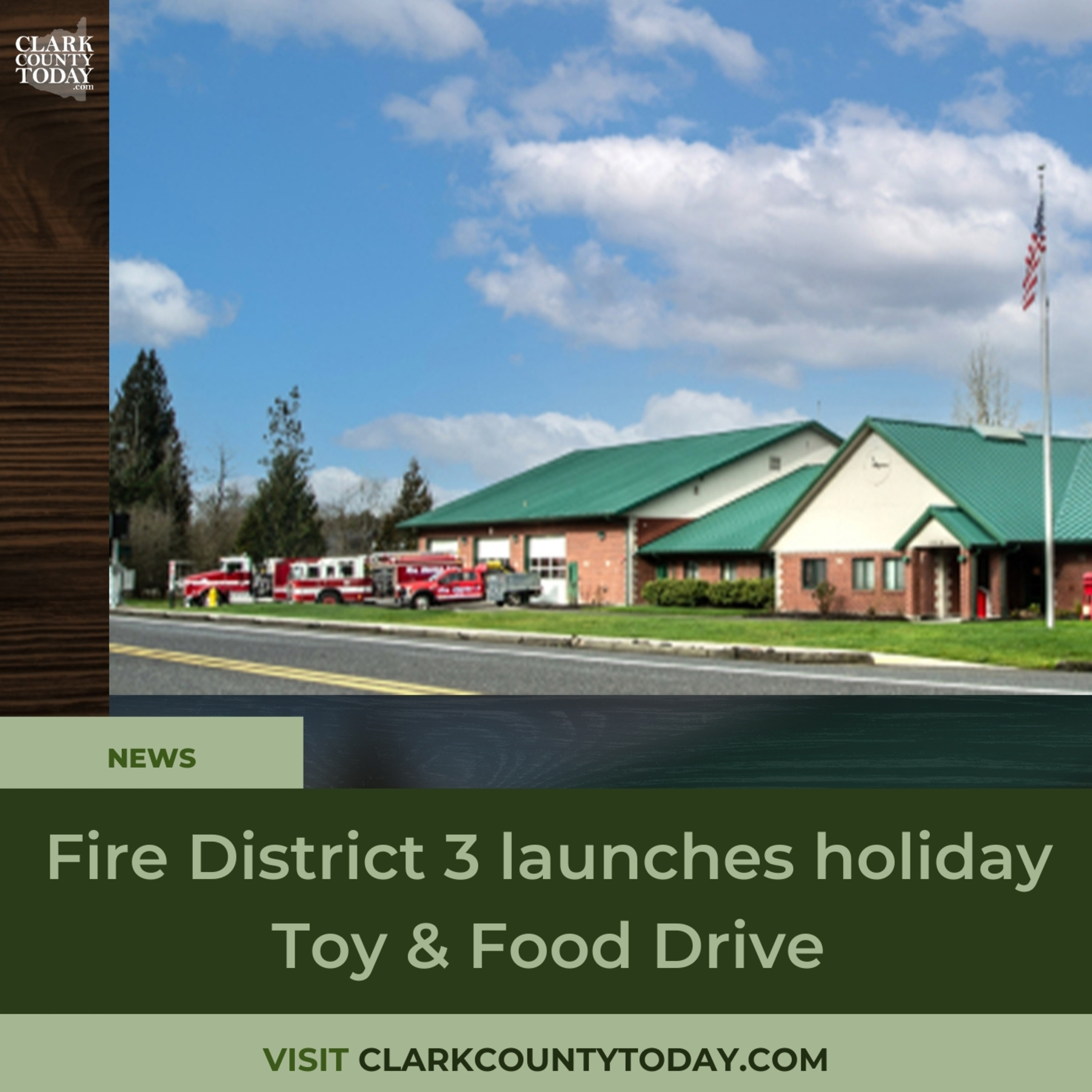 Fire District 3 launches holiday Toy & Food Drive