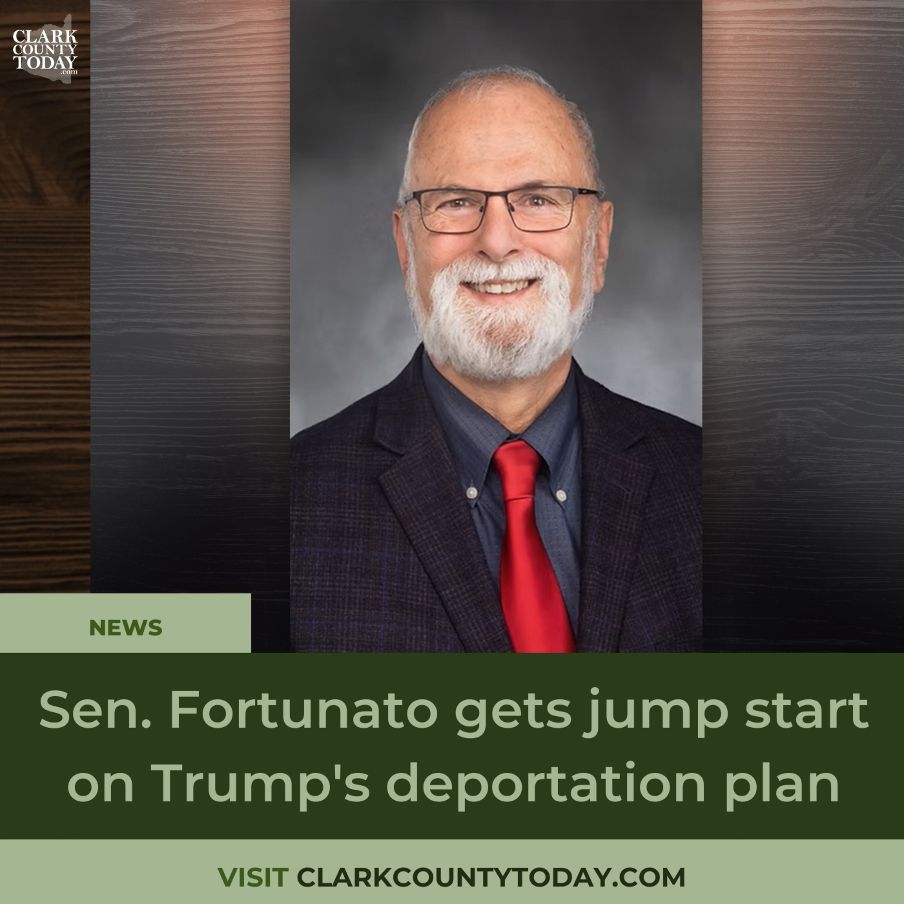 Sen. Fortunato gets jump start on Trump's deportation plan