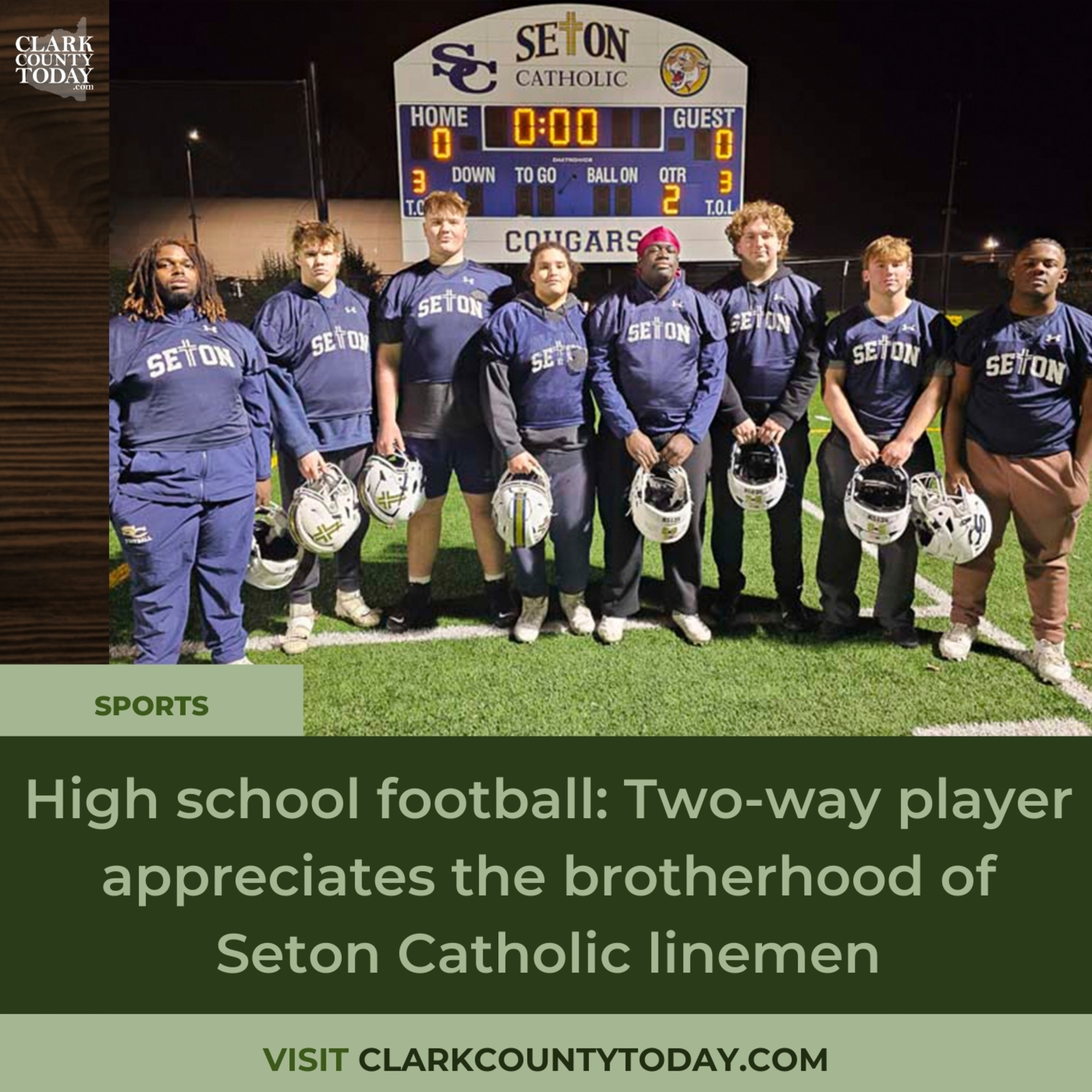 High school football: Two-way player appreciates the brotherhood of Seton Catholic linemen