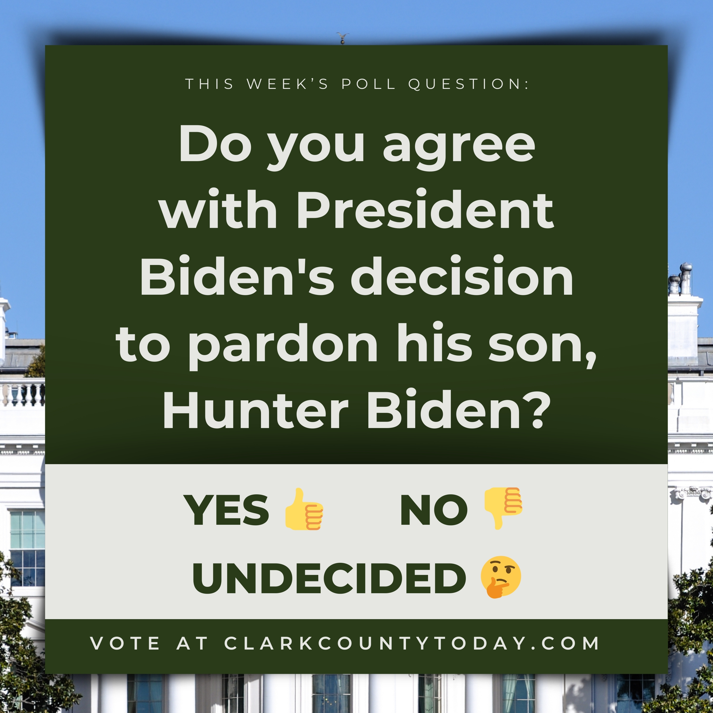 POLL: Do you agree with President Biden's decision to pardon his son, Hunter Biden?
