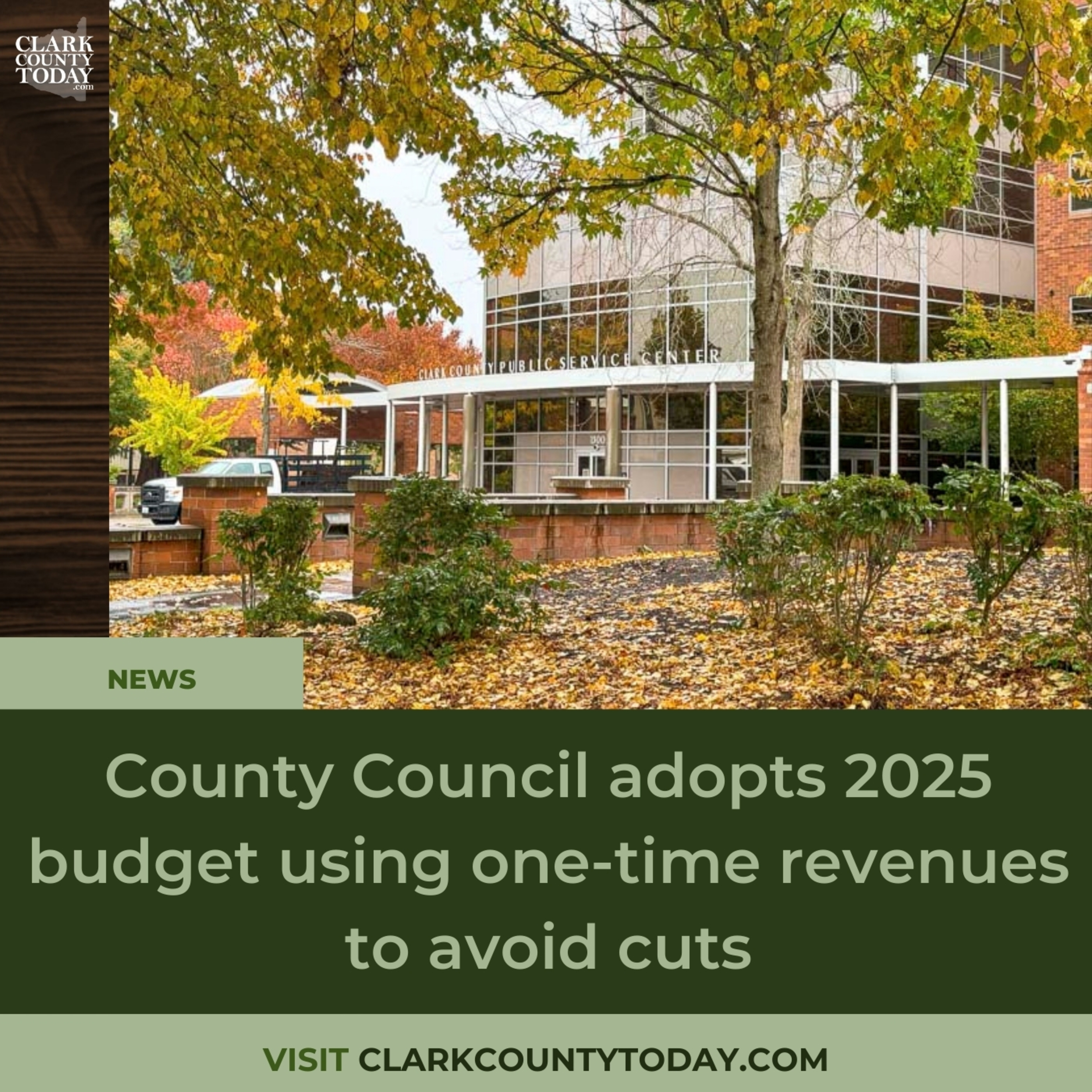 County Council adopts 2025 budget using one-time revenues to avoid cuts