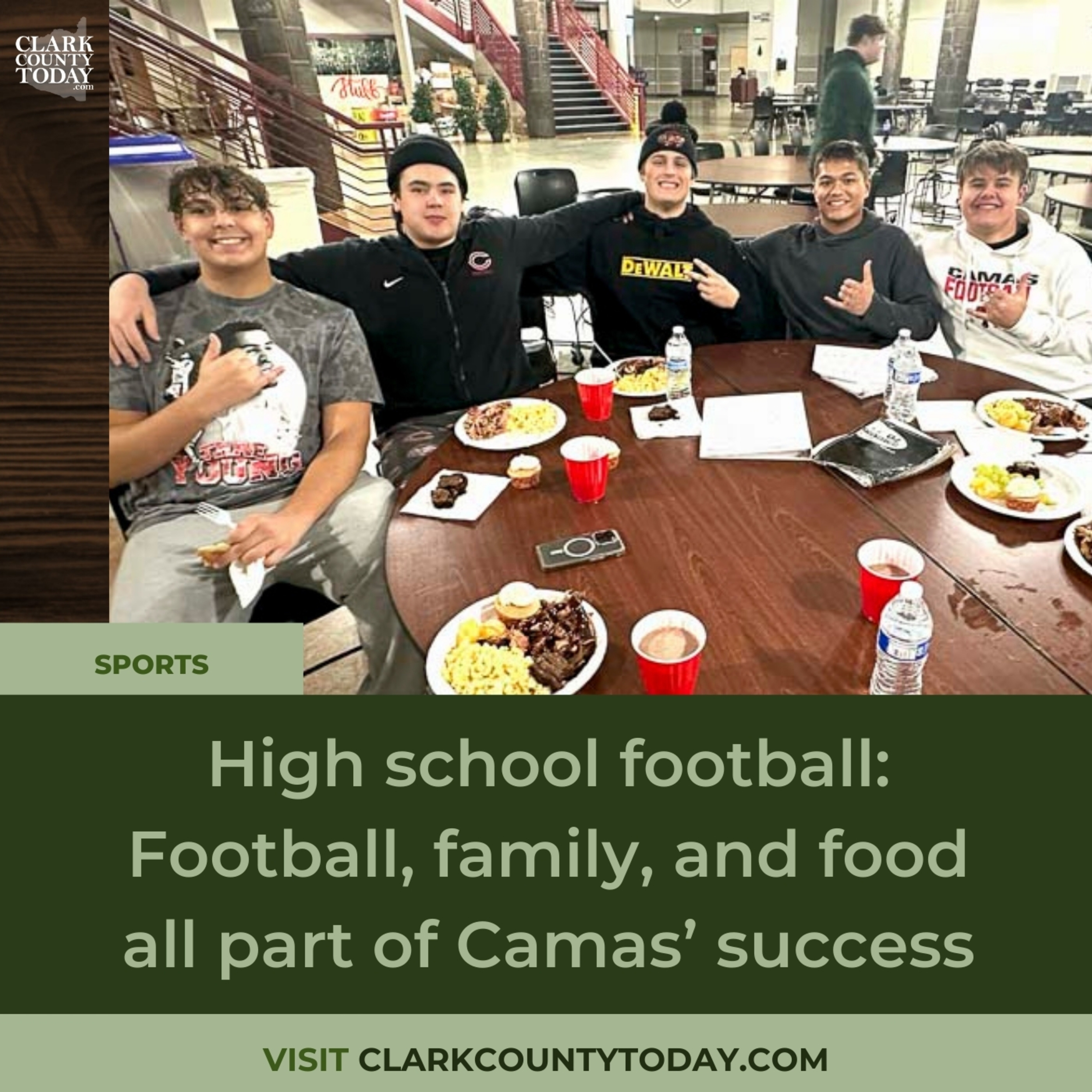 High school football: Football, family, and food all part of Camas’ success