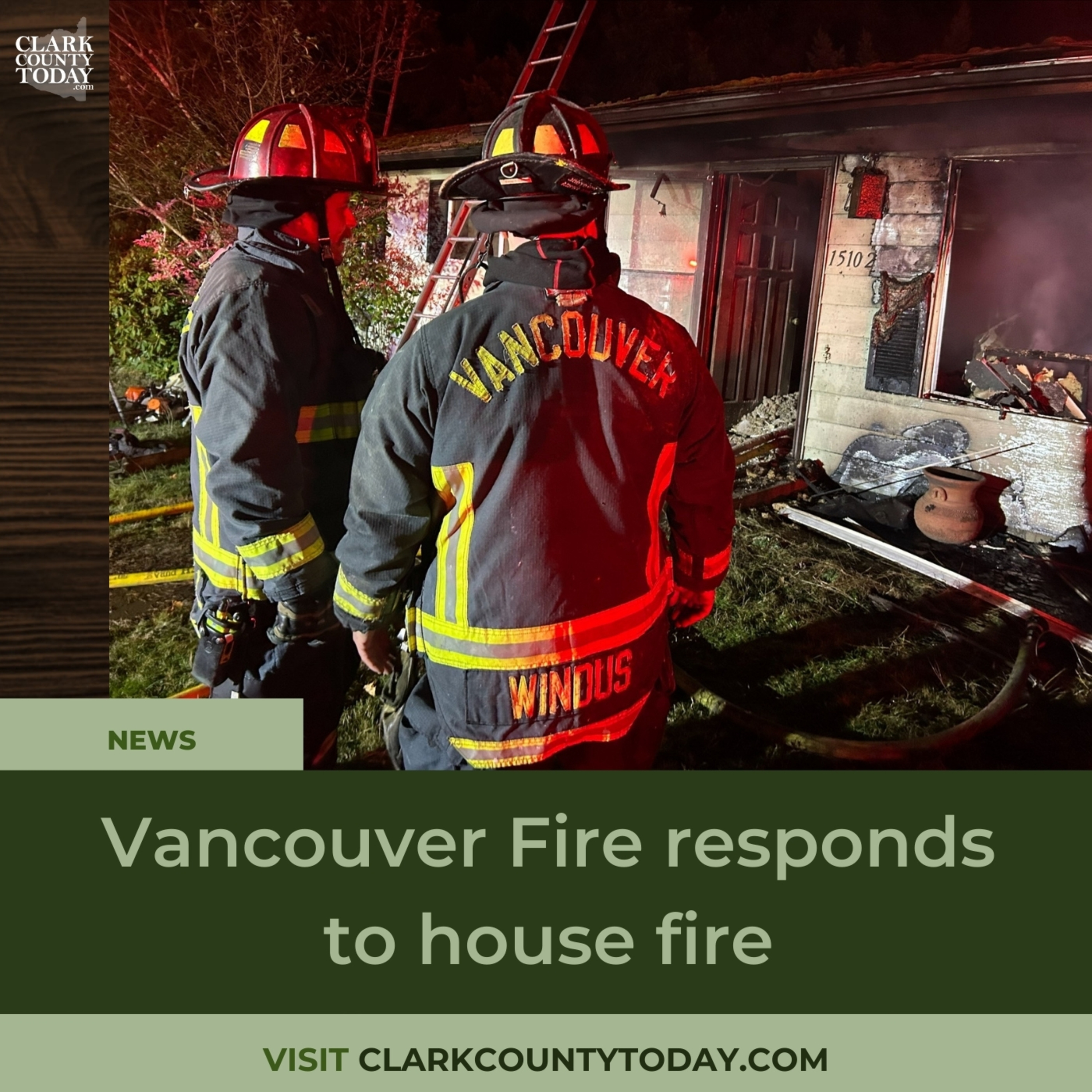 Vancouver Fire responds to house fire