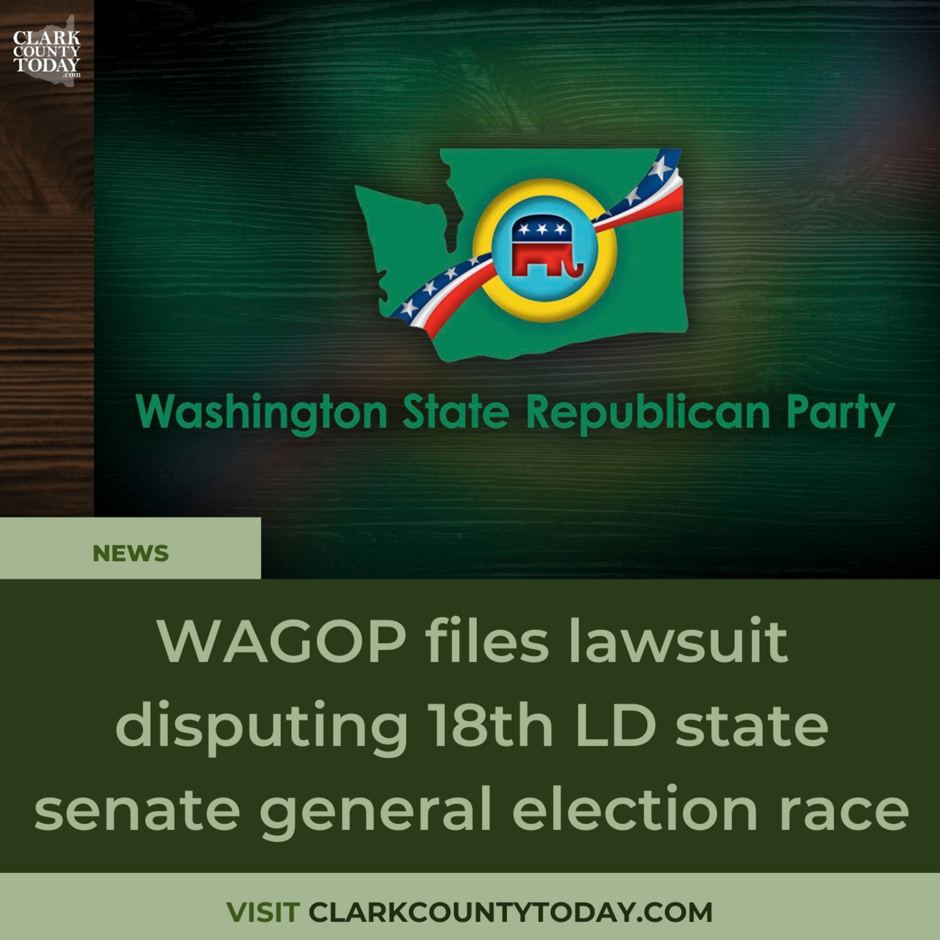 WAGOP files lawsuit disputing 18th LD state senate general election race