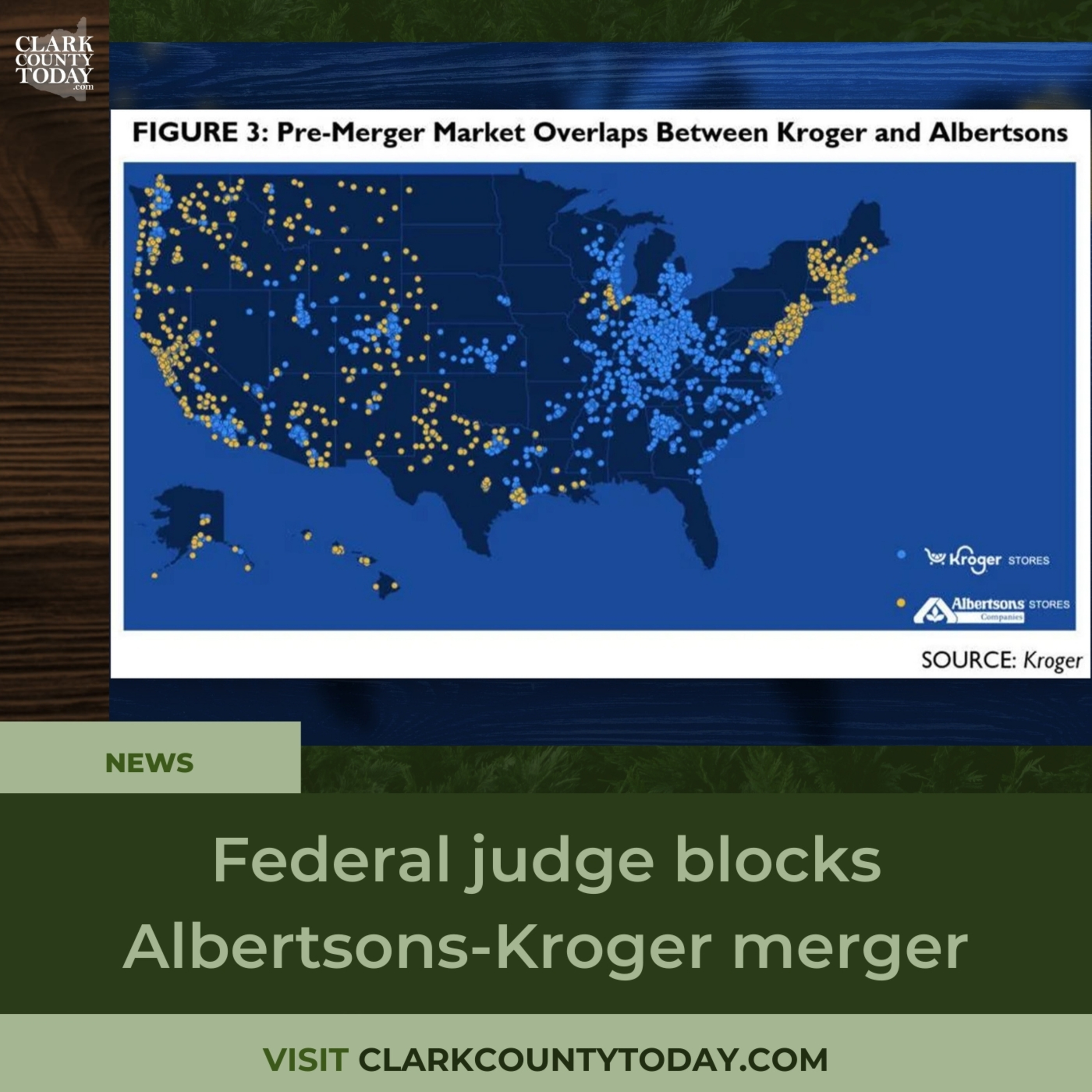 Federal judge blocks Albertsons-Kroger merger