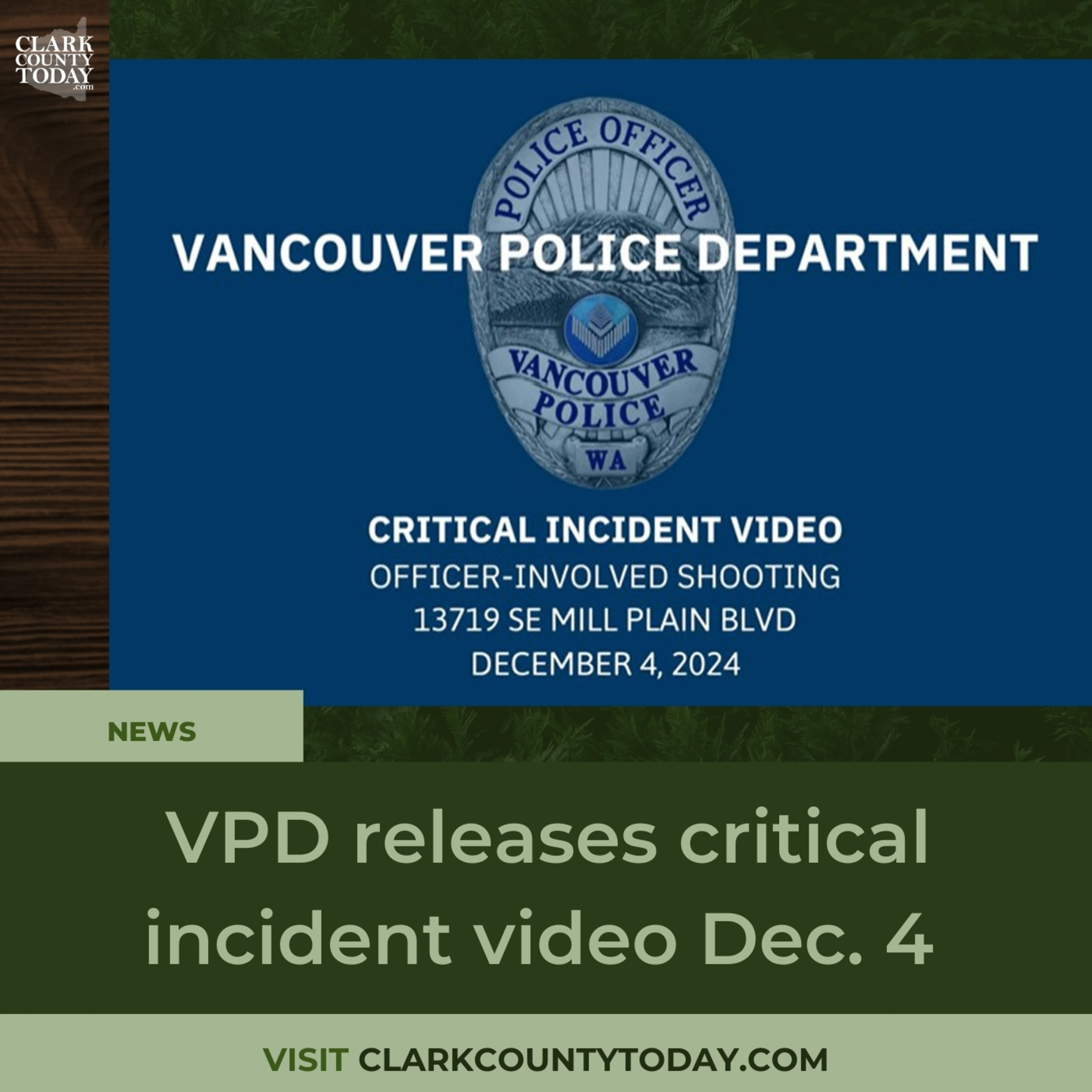 VPD releases critical incident video Dec. 4