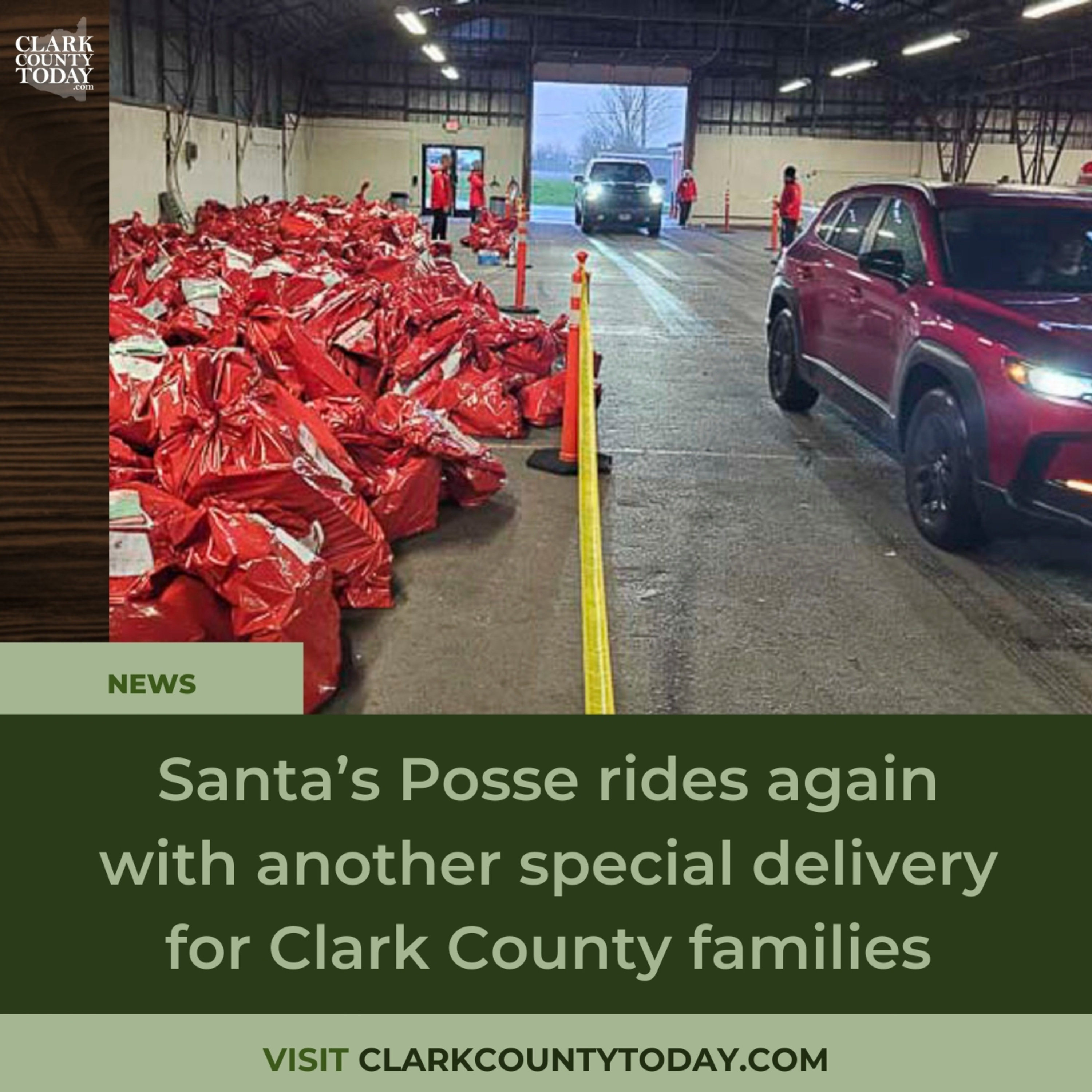 Santa’s Posse rides again with another special delivery for Clark County families