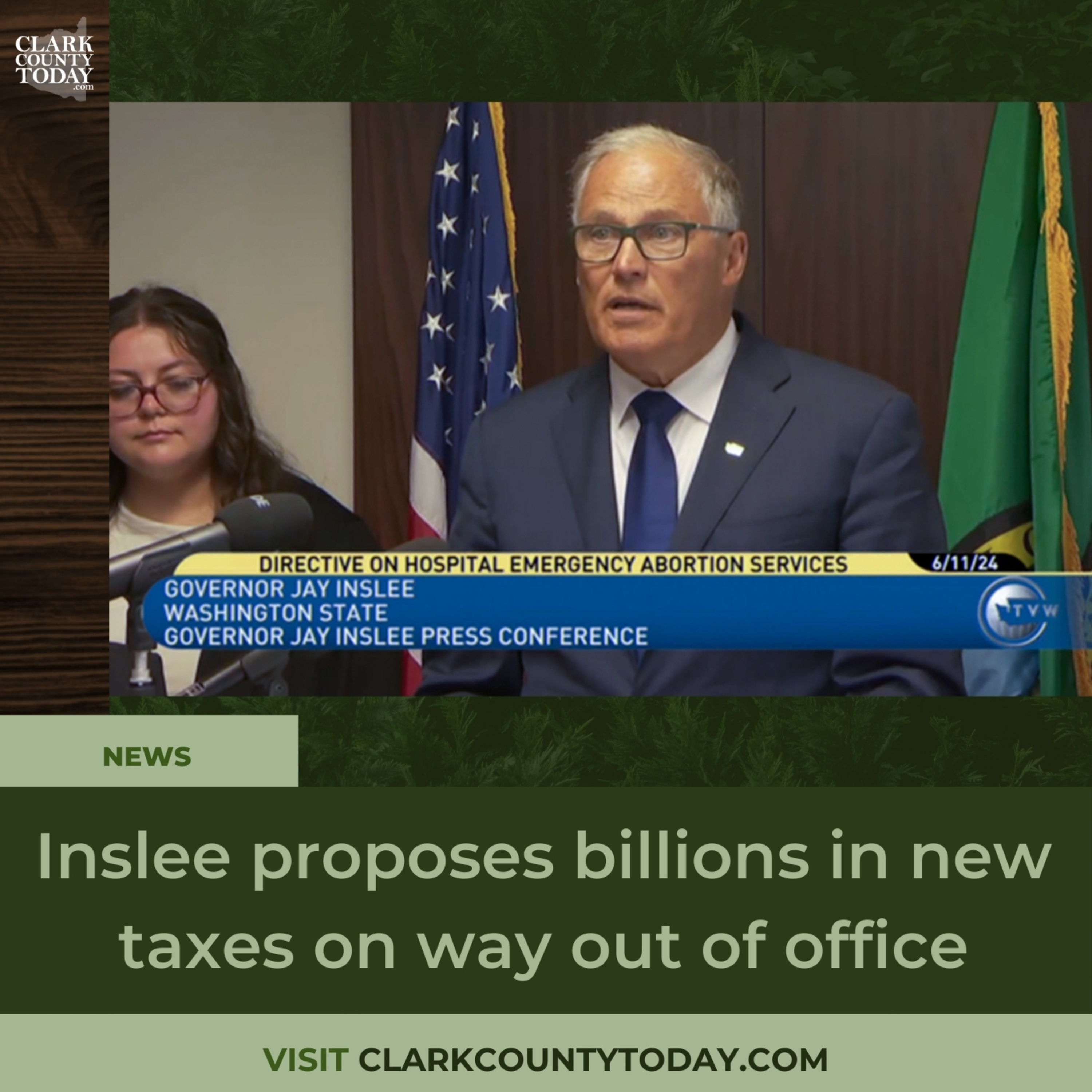 Inslee proposes billions in new taxes on way out of office