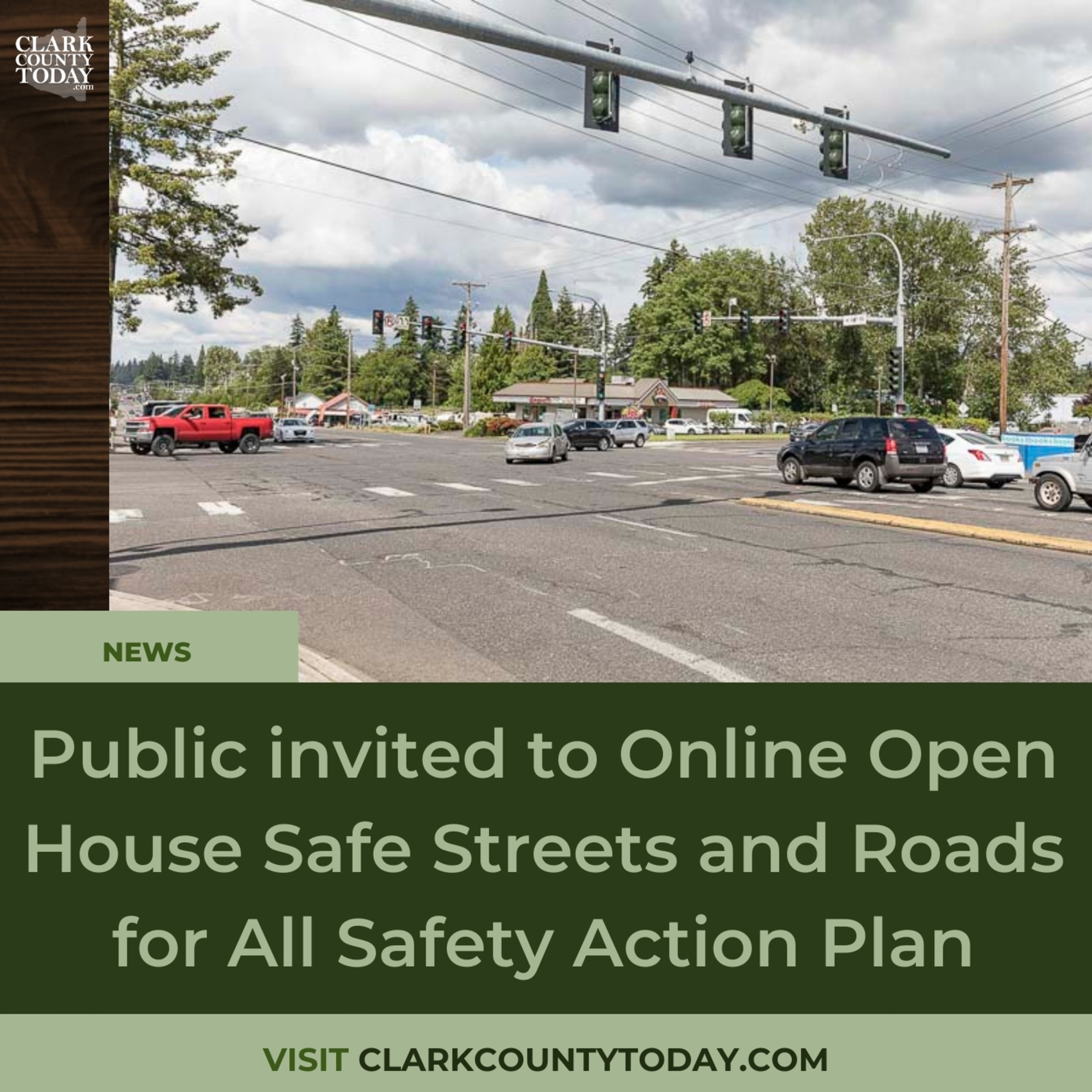 Public invited to Online Open House Safe Streets and Roads for All Safety Action Plan