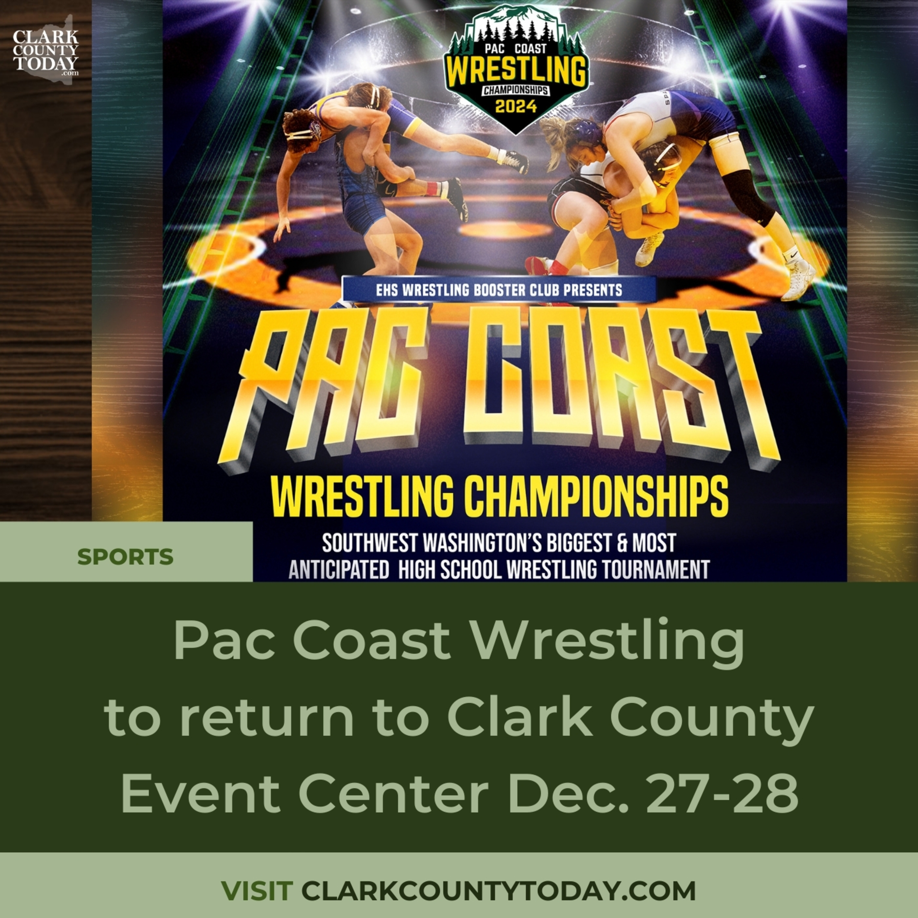 Pac Coast Wrestling to return to Clark County Event Center Dec. 27-28