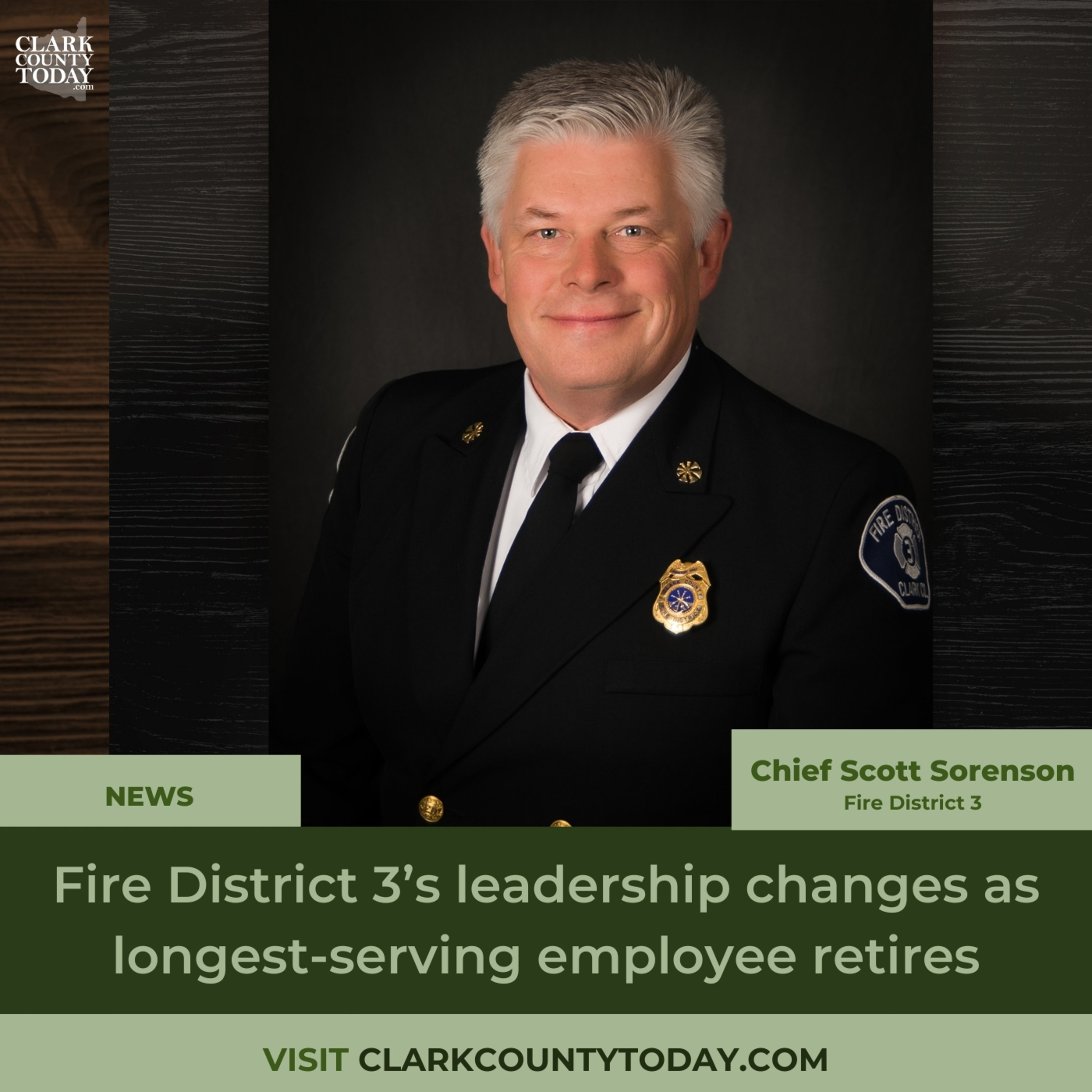 Fire District 3’s leadership changes as longest-serving employee retires