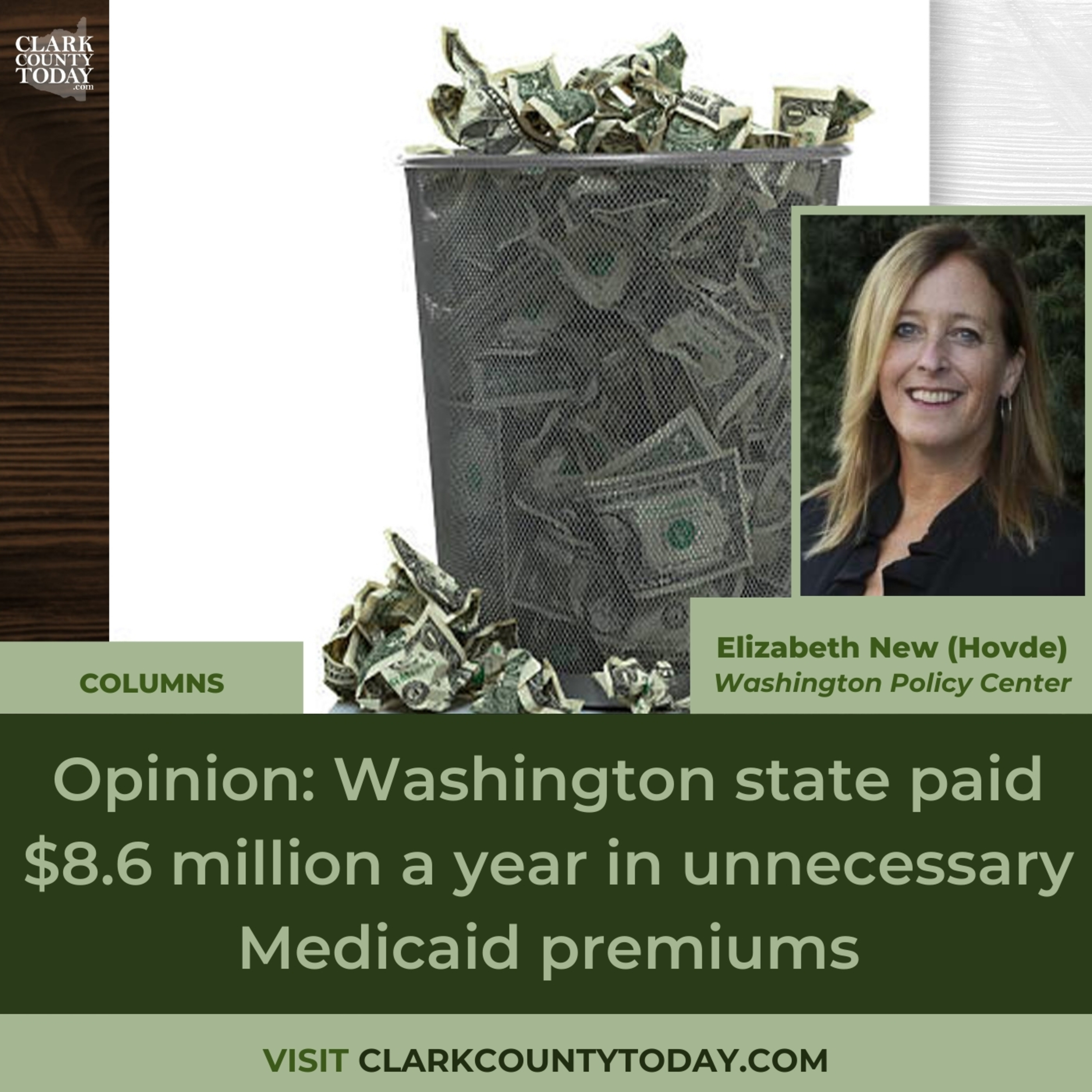 Opinion: Washington state paid $8.6 million a year in unnecessary Medicaid premiums