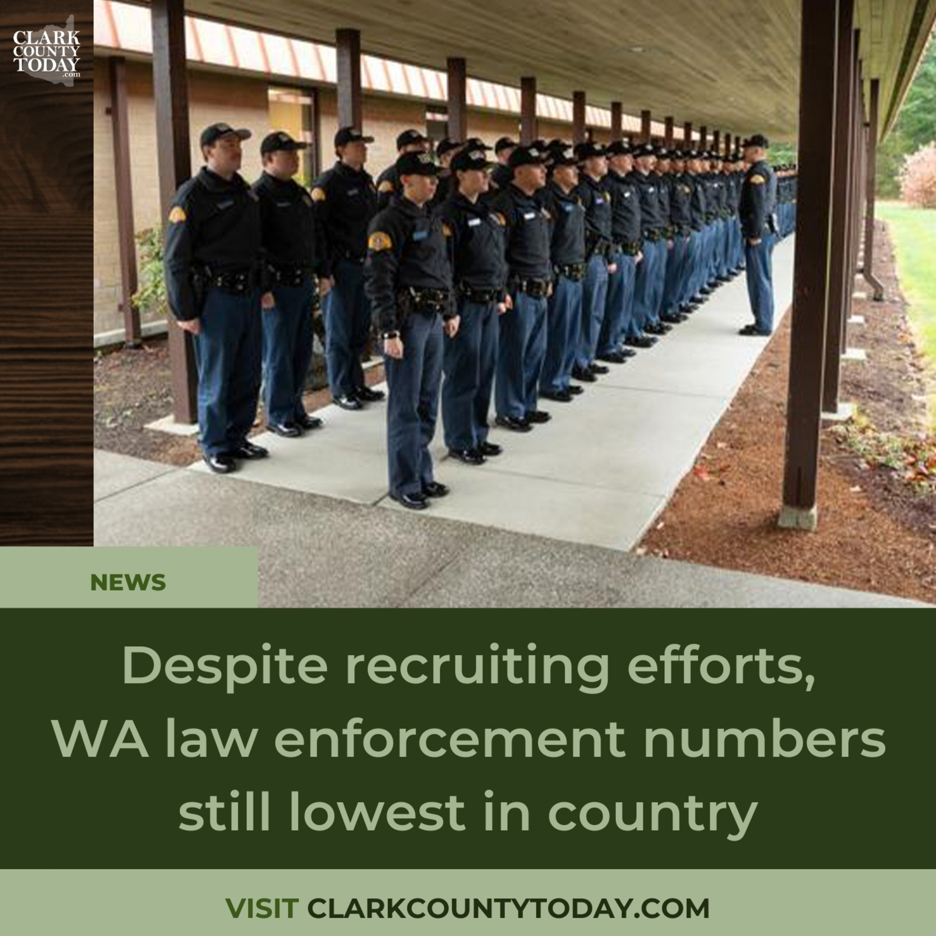 Despite recruiting efforts, WA law enforcement numbers still lowest in country