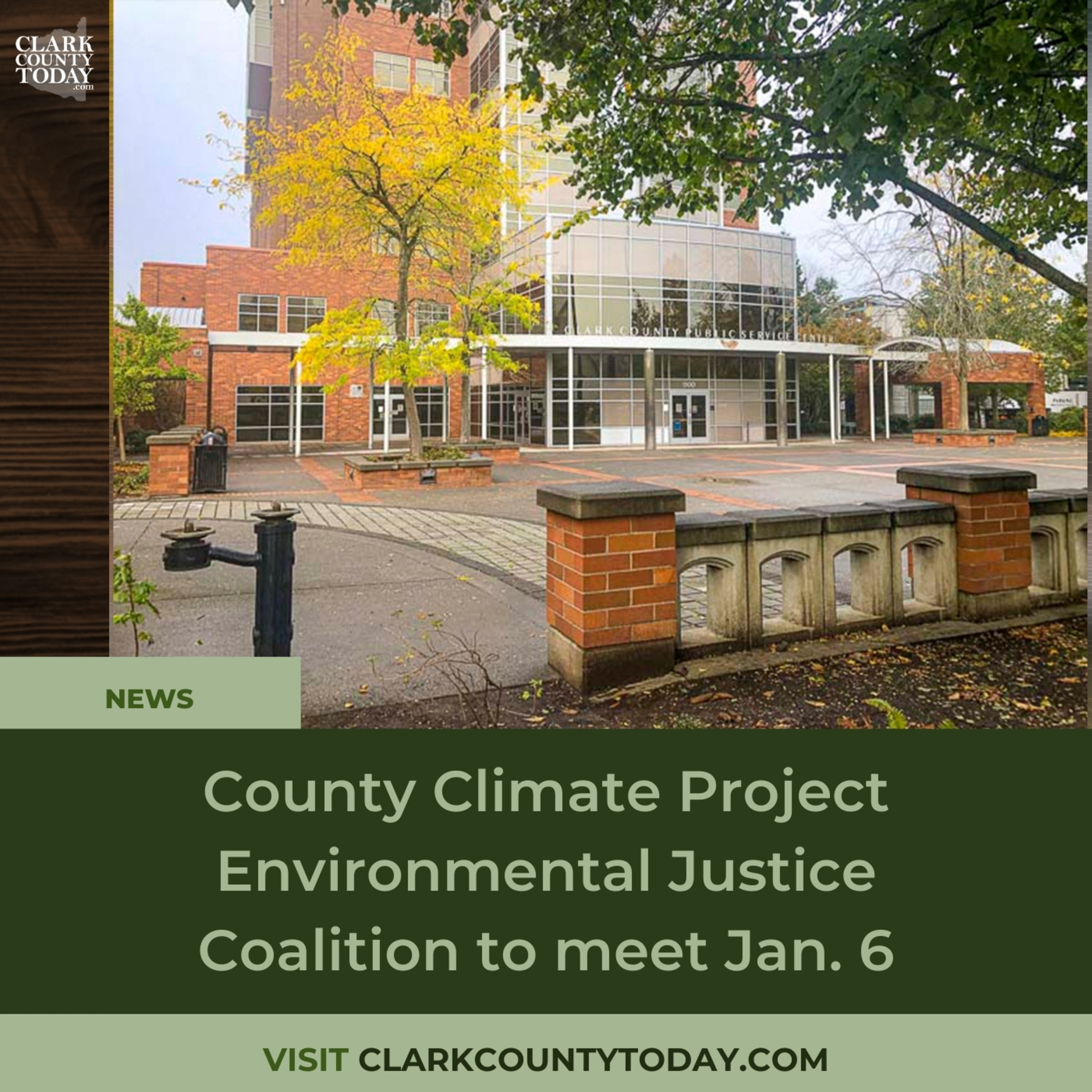 County Climate Project Environmental Justice Coalition to meet Jan. 6