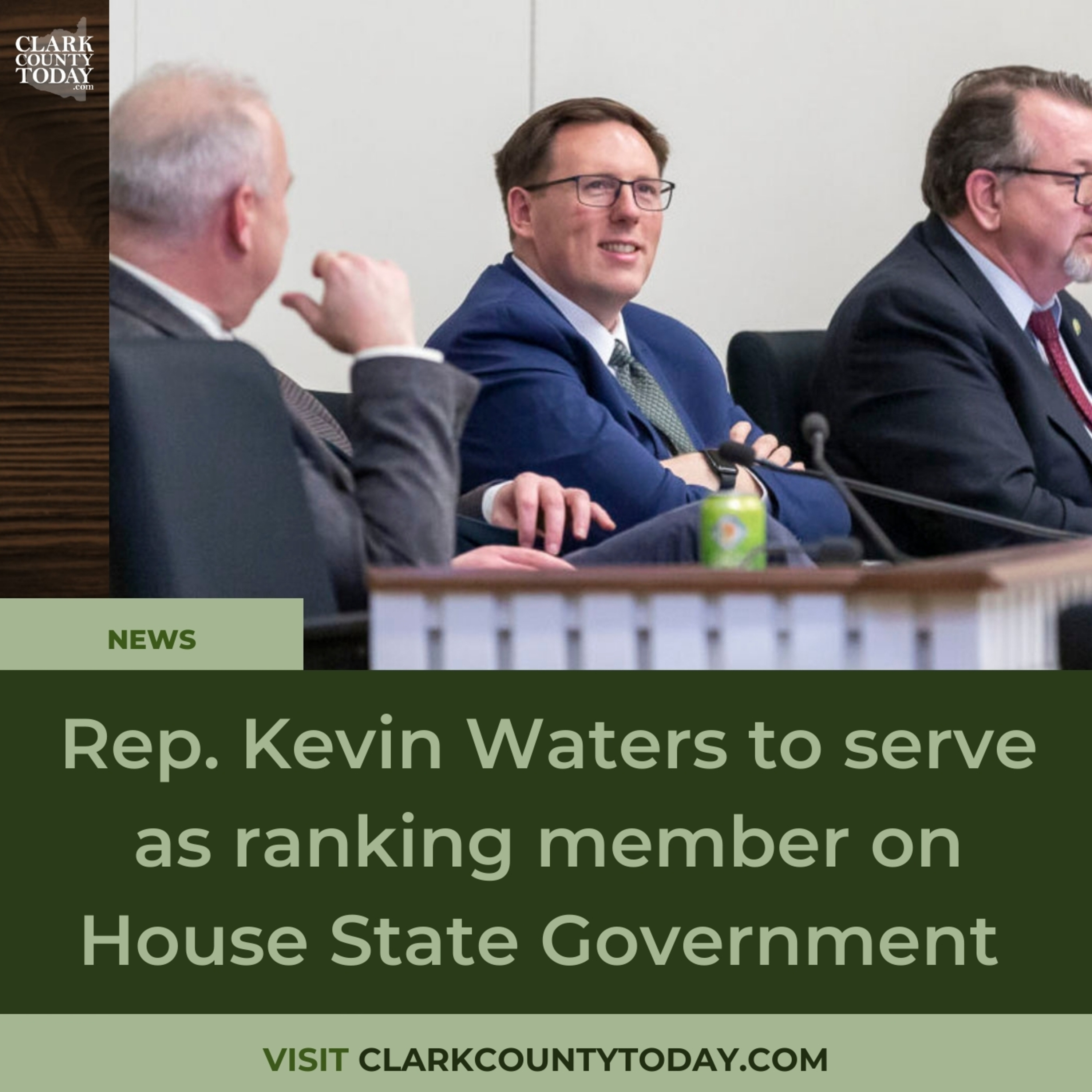 Rep. Kevin Waters to serve as ranking member on House State Government