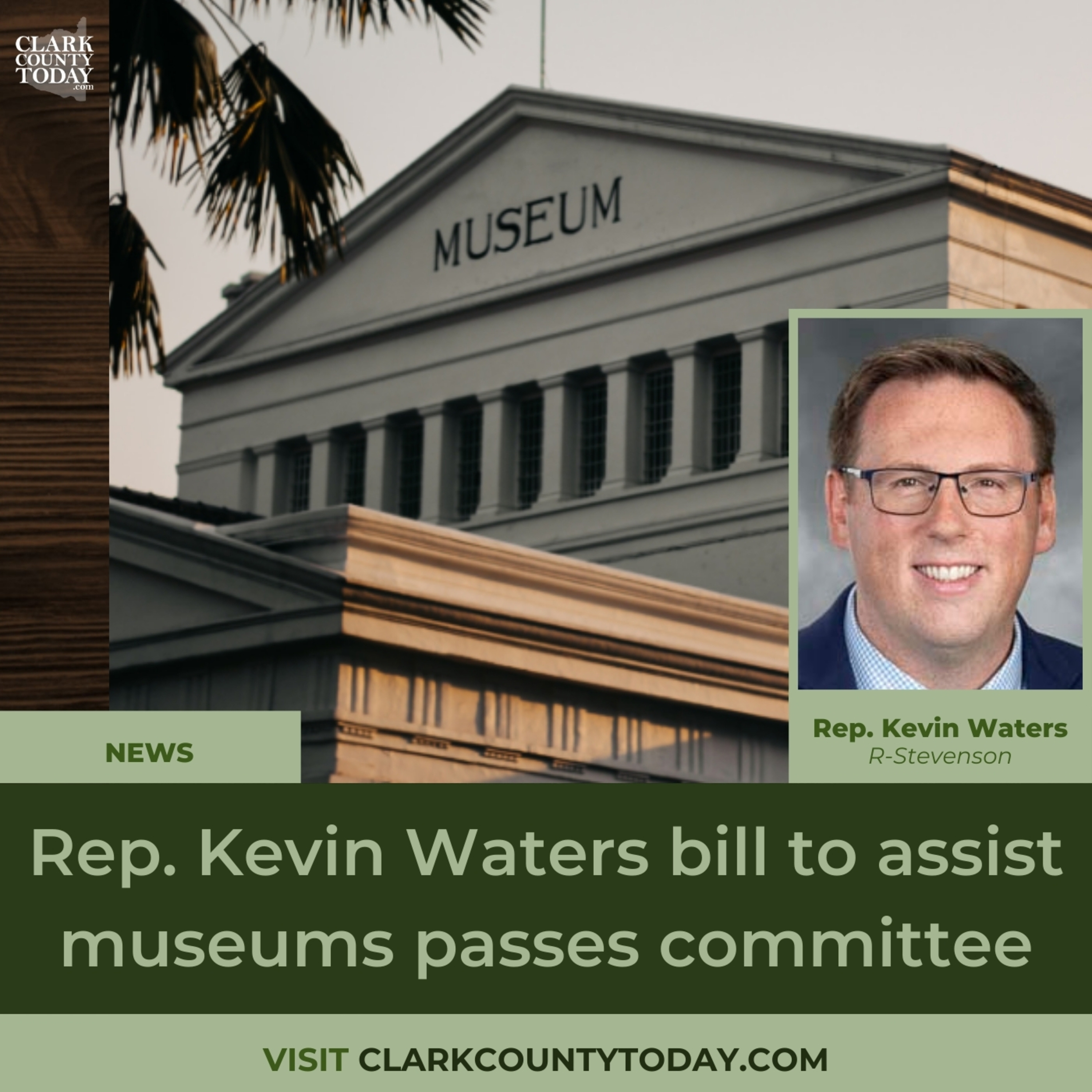 Rep. Kevin Waters bill to assist museums passes committee
