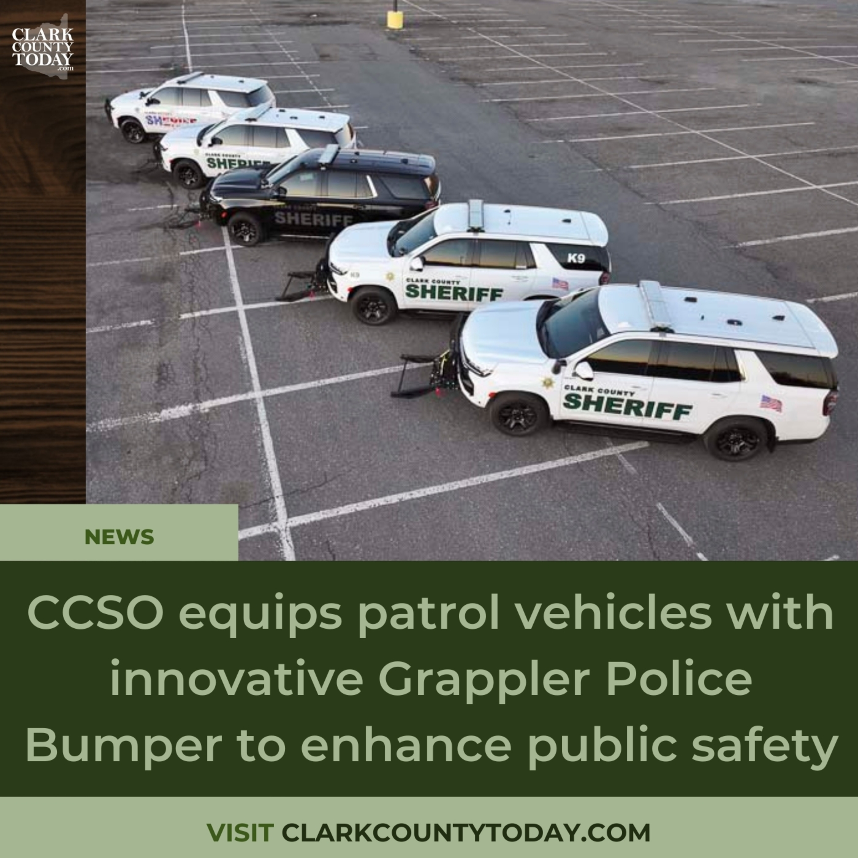 CCSO equips patrol vehicles with innovative Grappler Police Bumper to enhance public safety