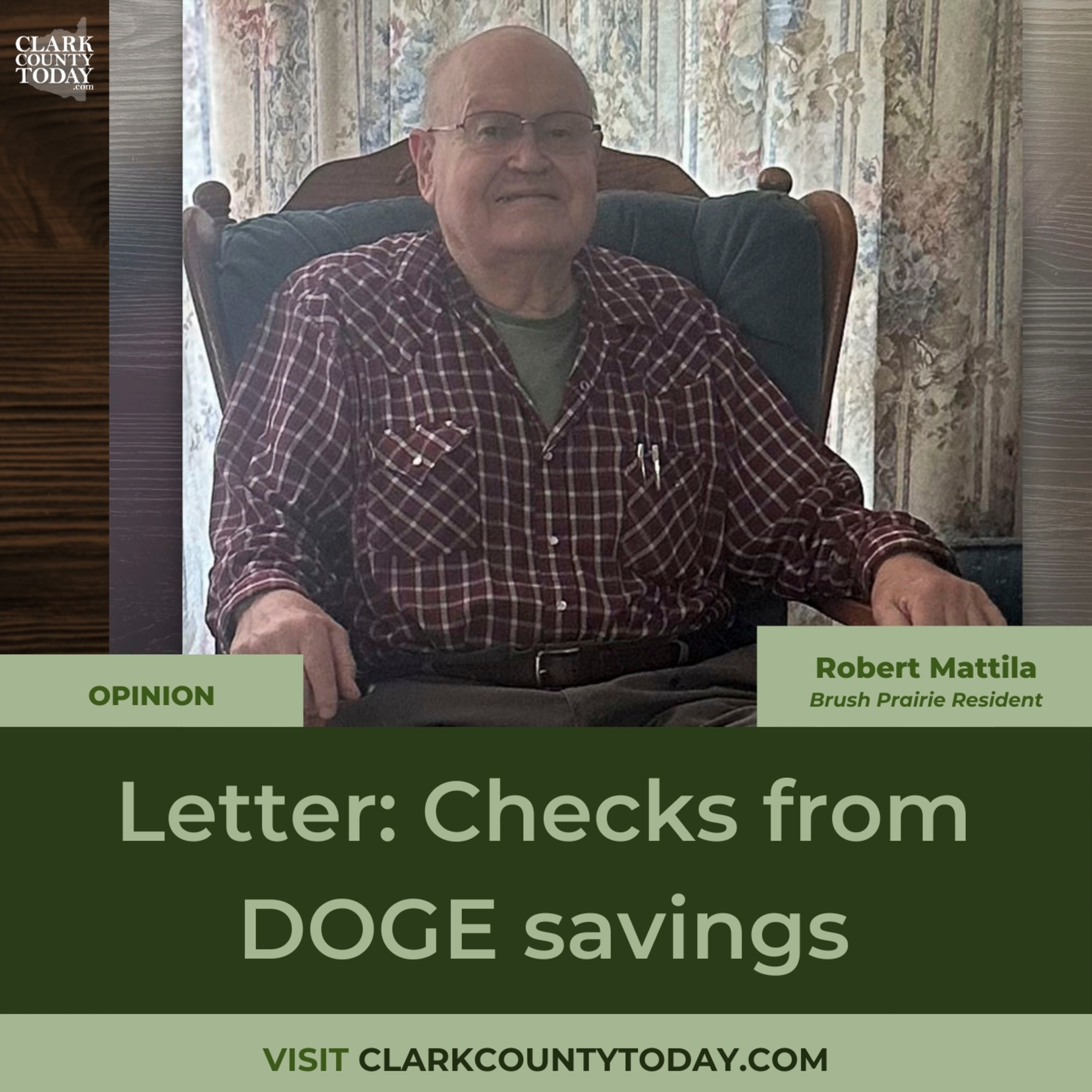 Letter: Checks from DOGE savings