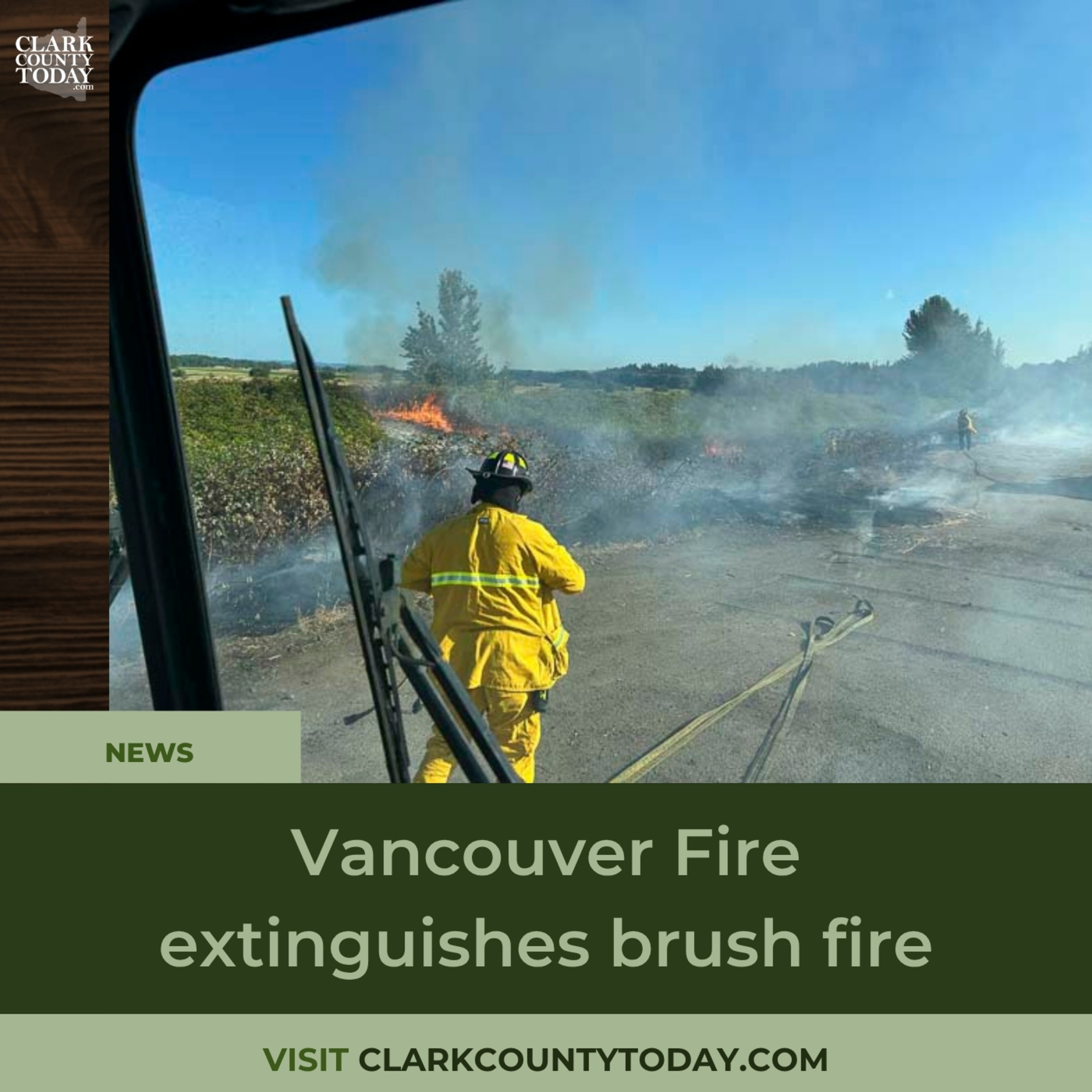 Vancouver Fire extinguishes brush fire