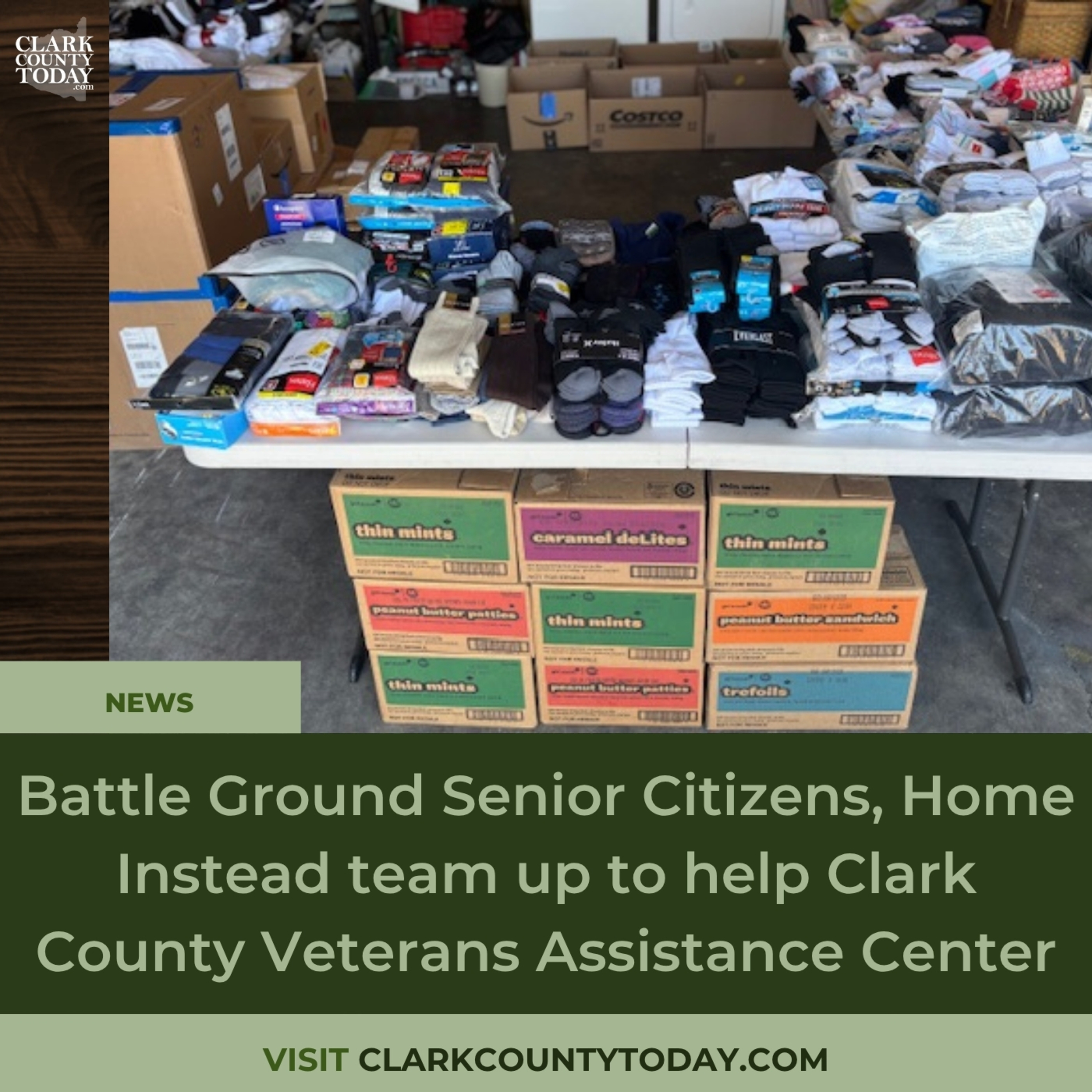 Battle Ground Senior Citizens, Home Instead team up to help Clark County Veterans Assistance Center