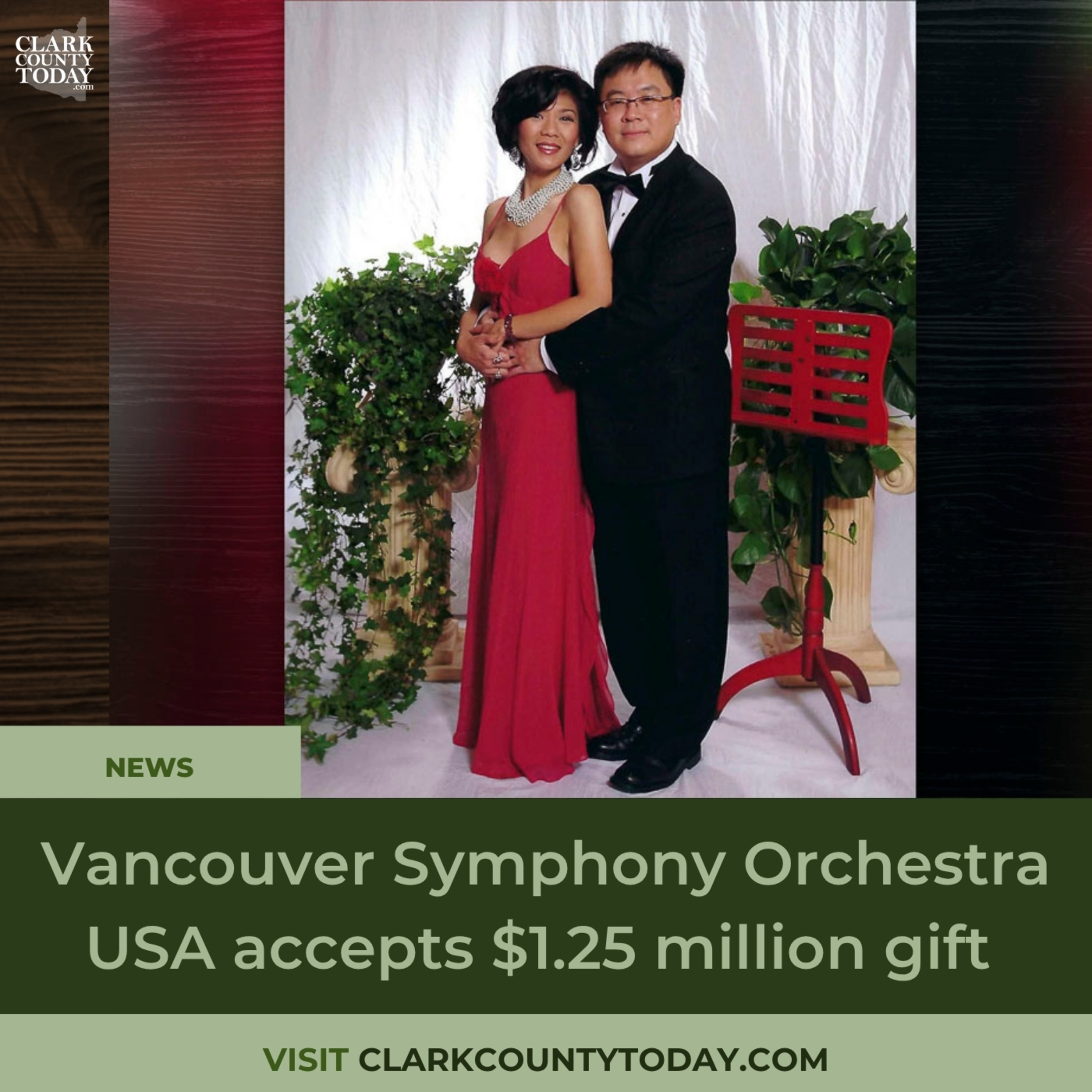 Vancouver Symphony Orchestra USA accepts $1.25 million gift