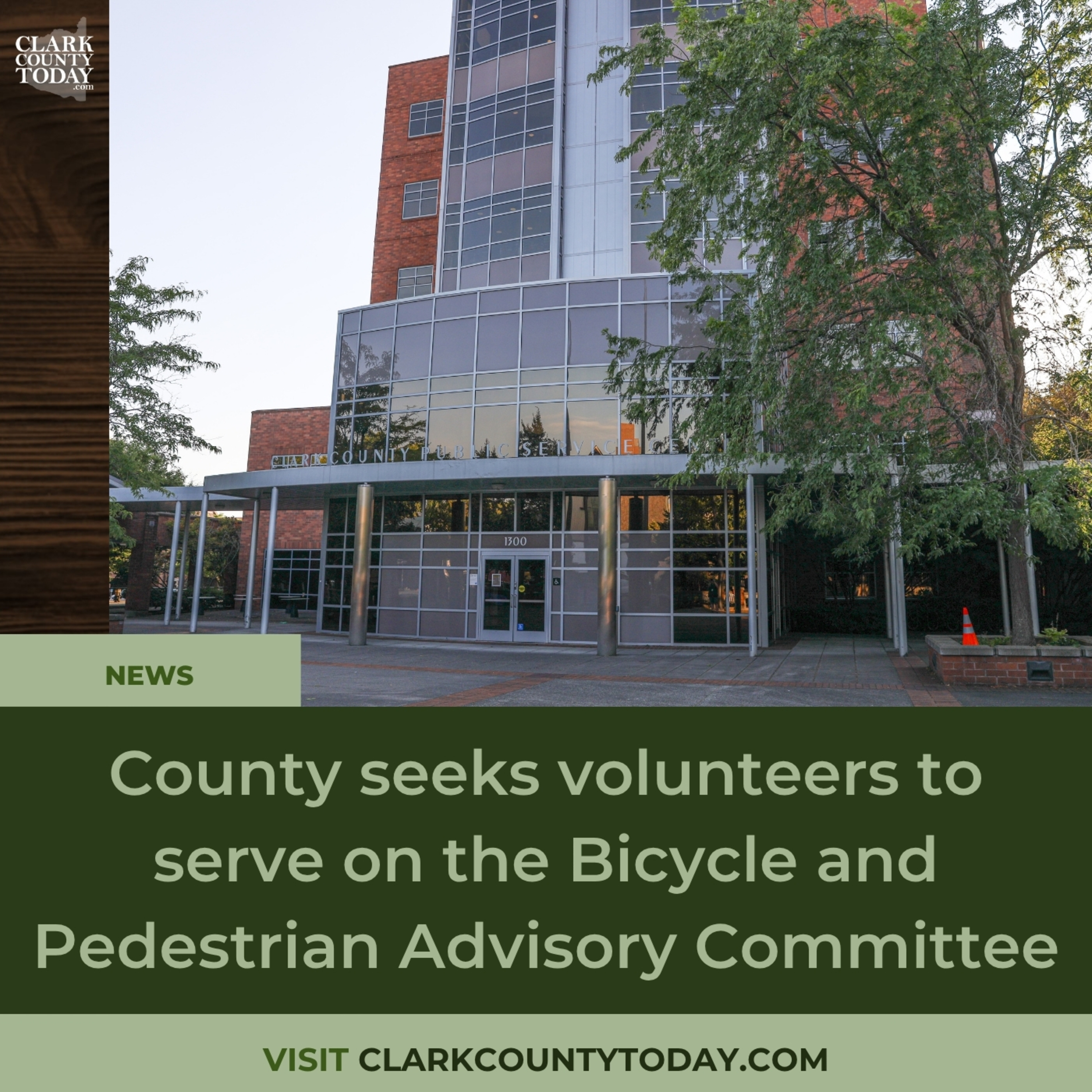County seeks volunteers to serve on the Bicycle and Pedestrian Advisory Committee