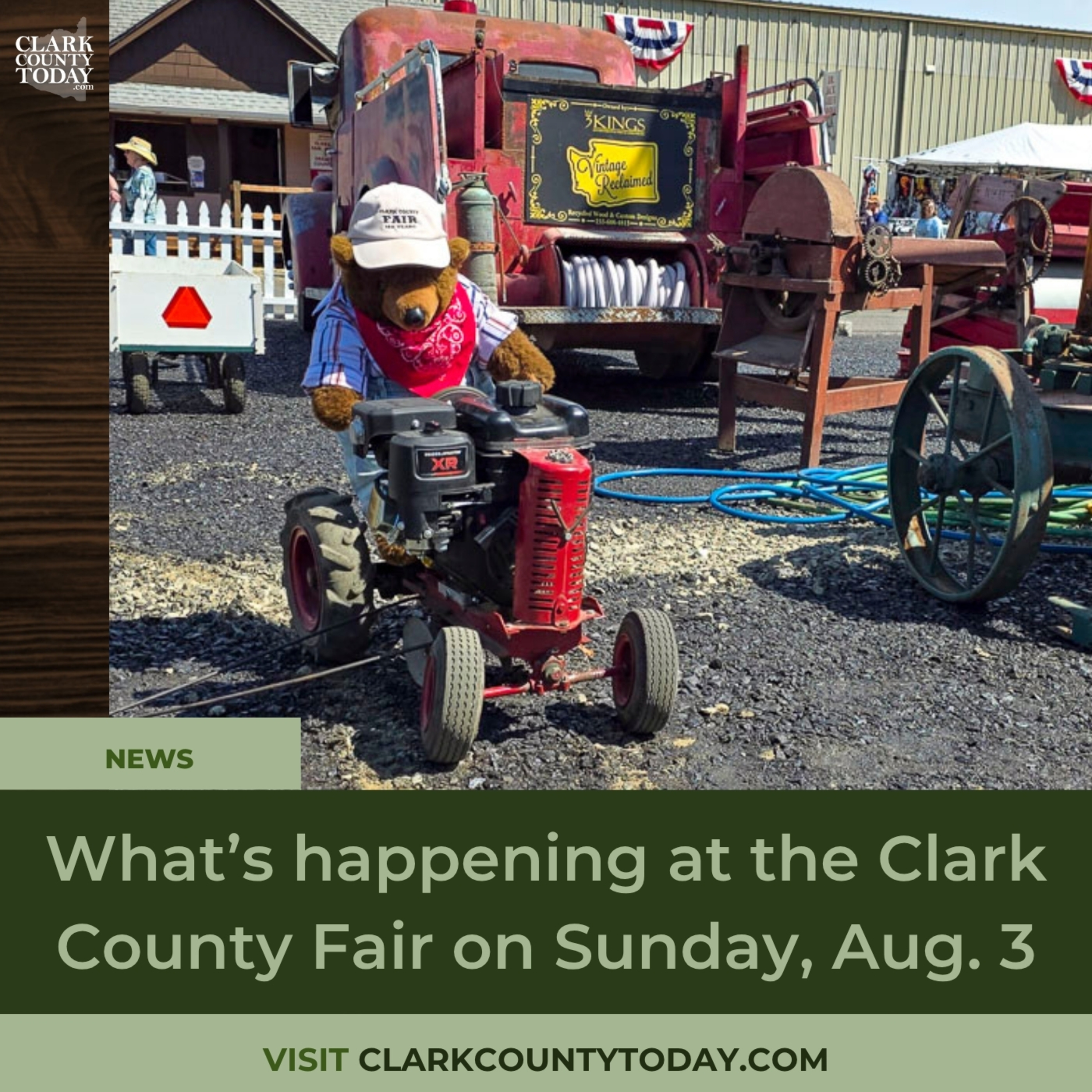 What’s happening at the Clark County Fair on Sunday, Aug. 3