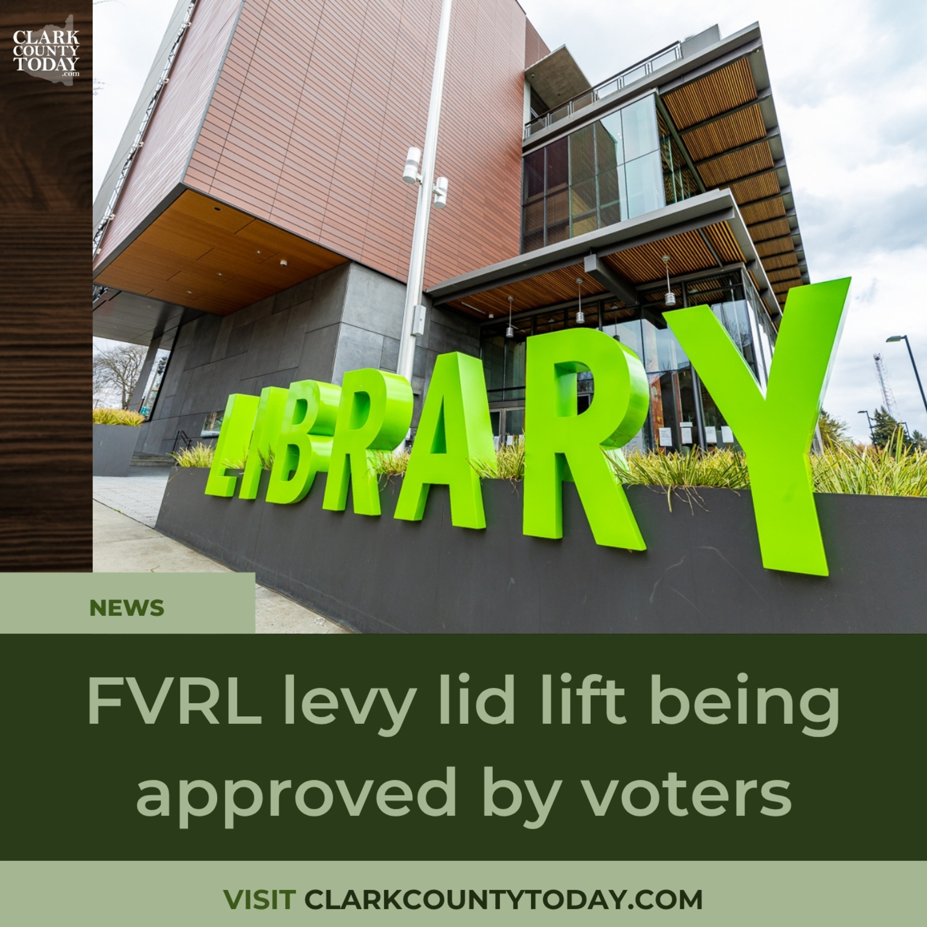 FVRL levy lid lift being approved by voters