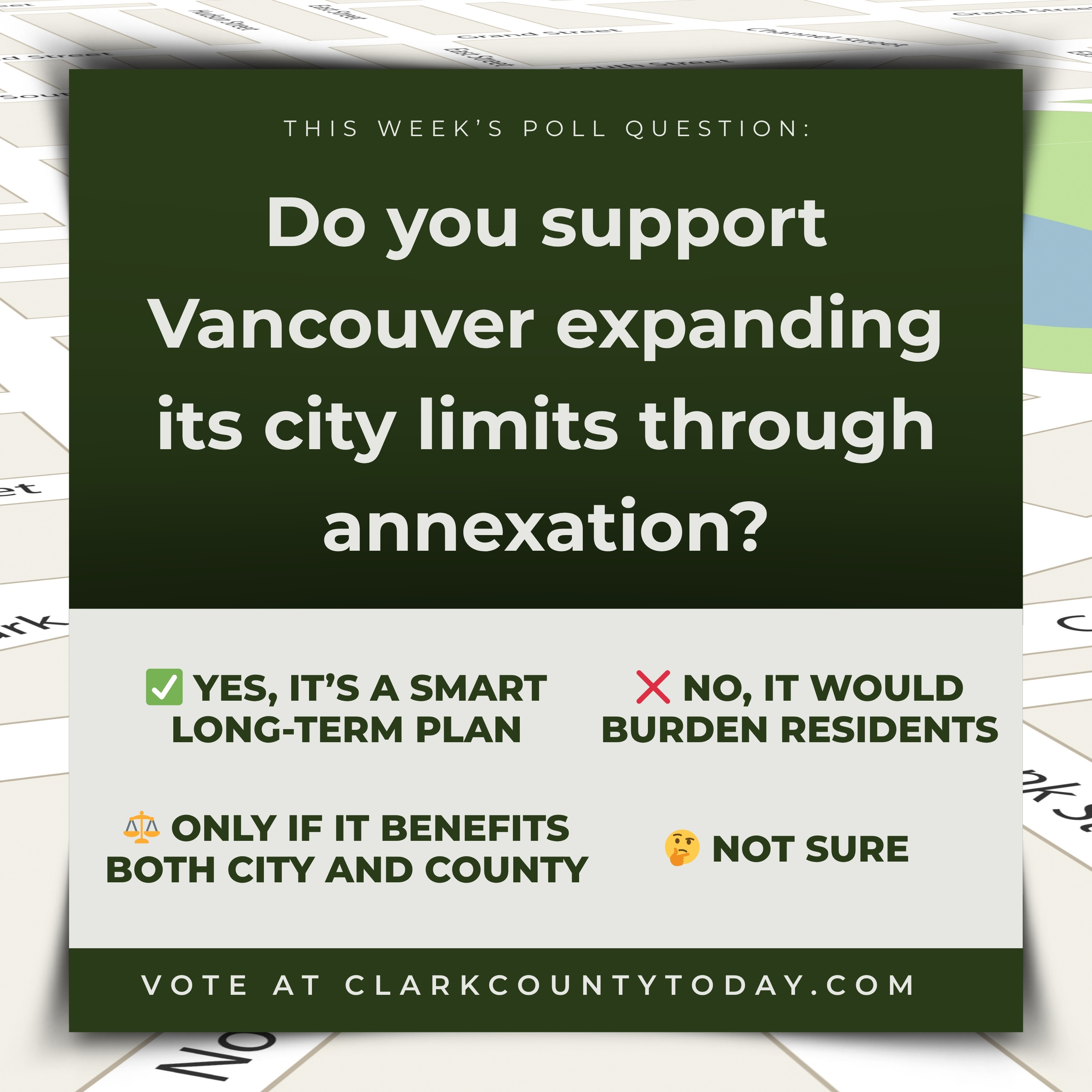 POLL: Do you support Vancouver expanding its city limits through annexation?