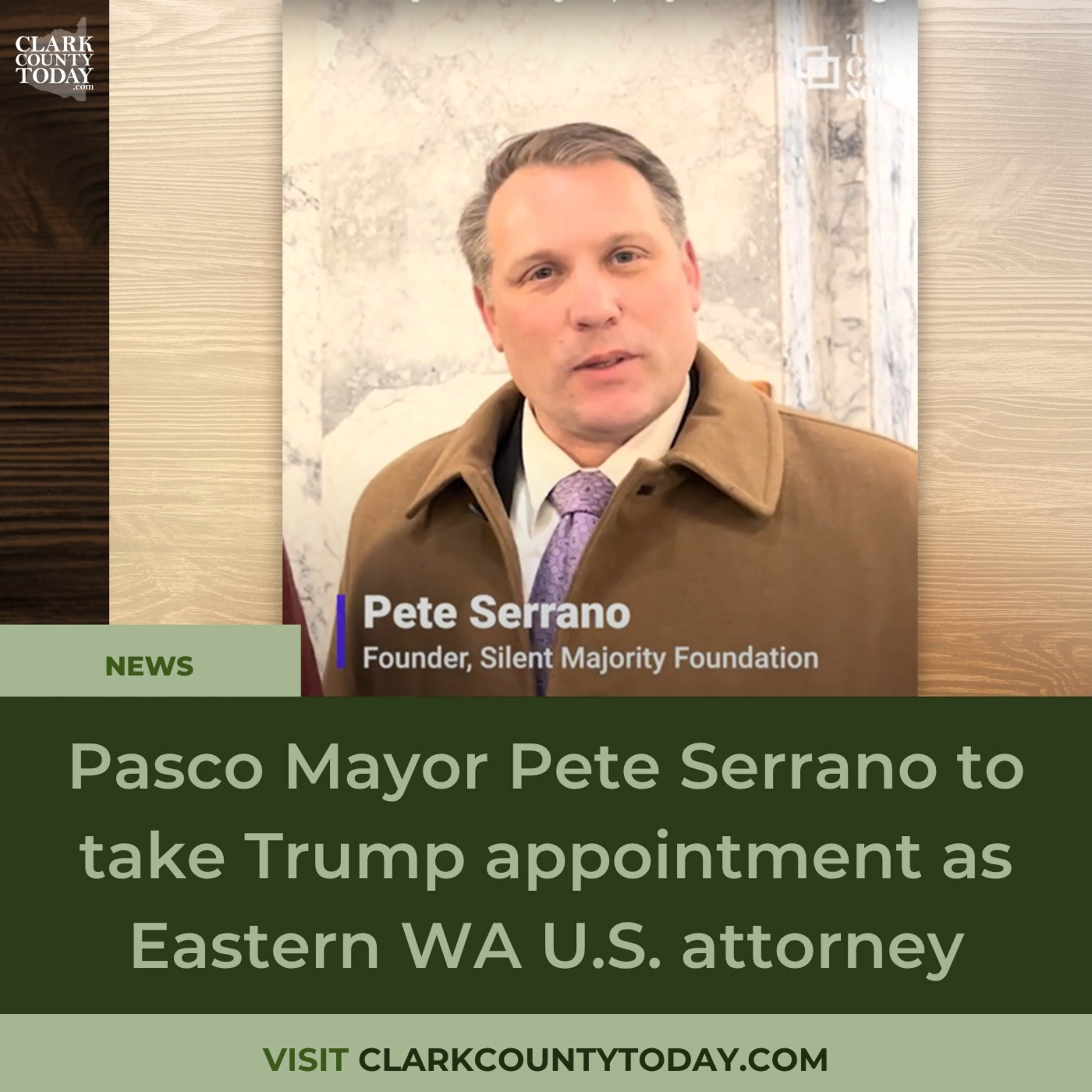 Pasco Mayor Pete Serrano to take Trump appointment as Eastern WA U.S. attorney
