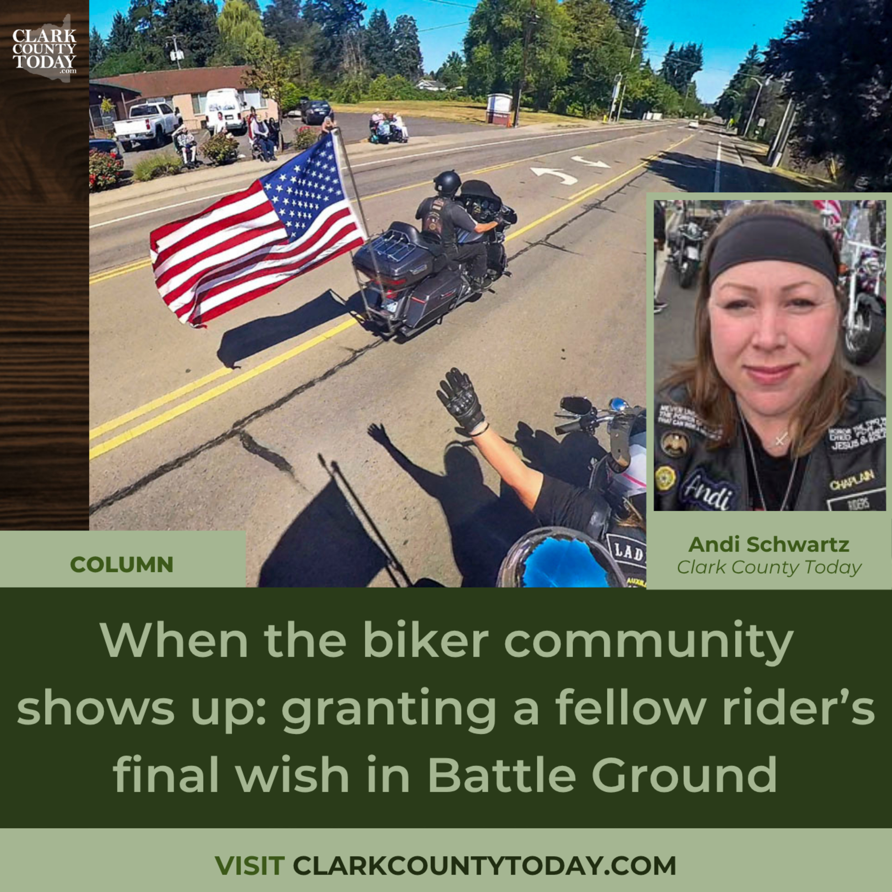 When the biker community shows up: granting a fellow rider’s final wish in Battle Ground
