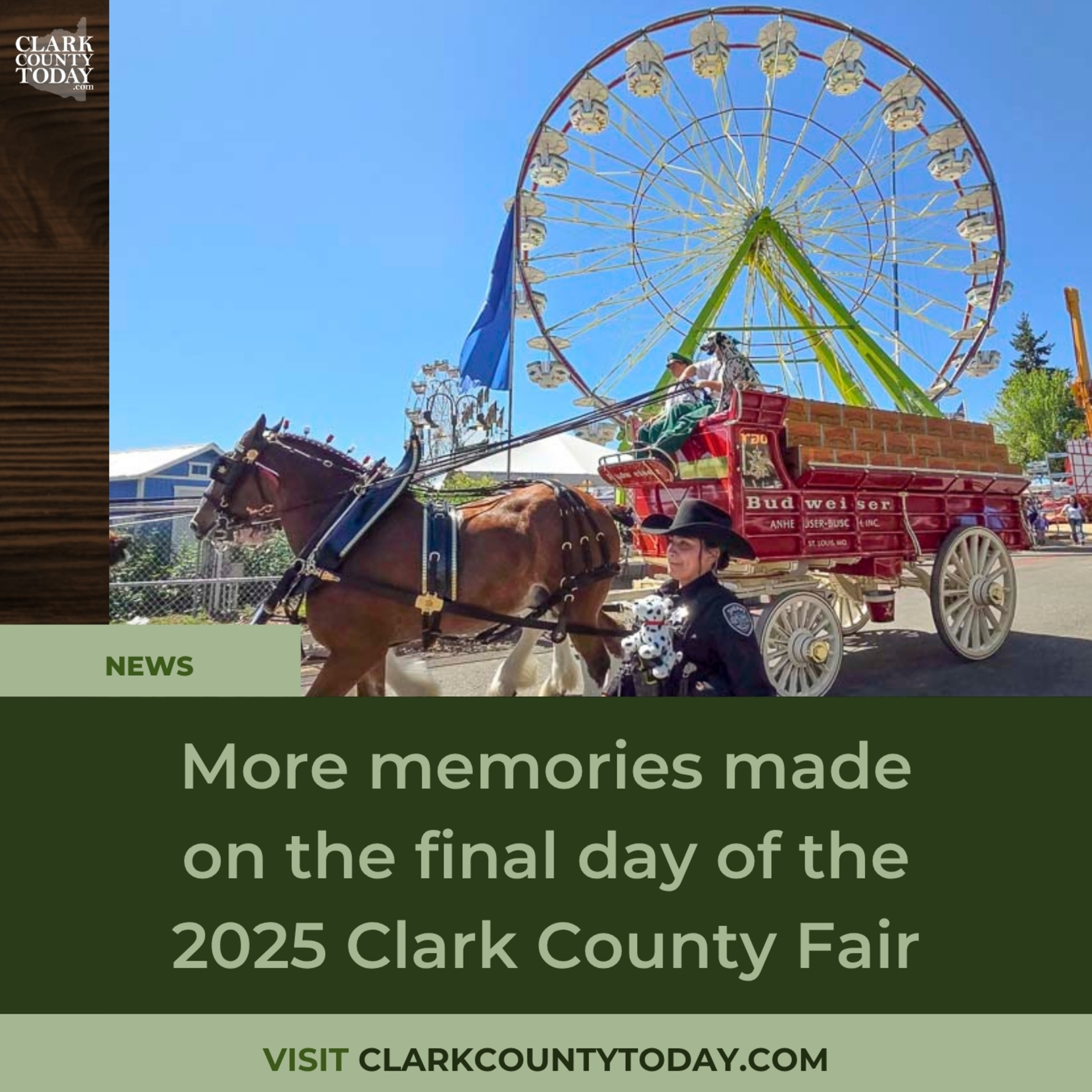 More memories made on the final day of the 2025 Clark County Fair