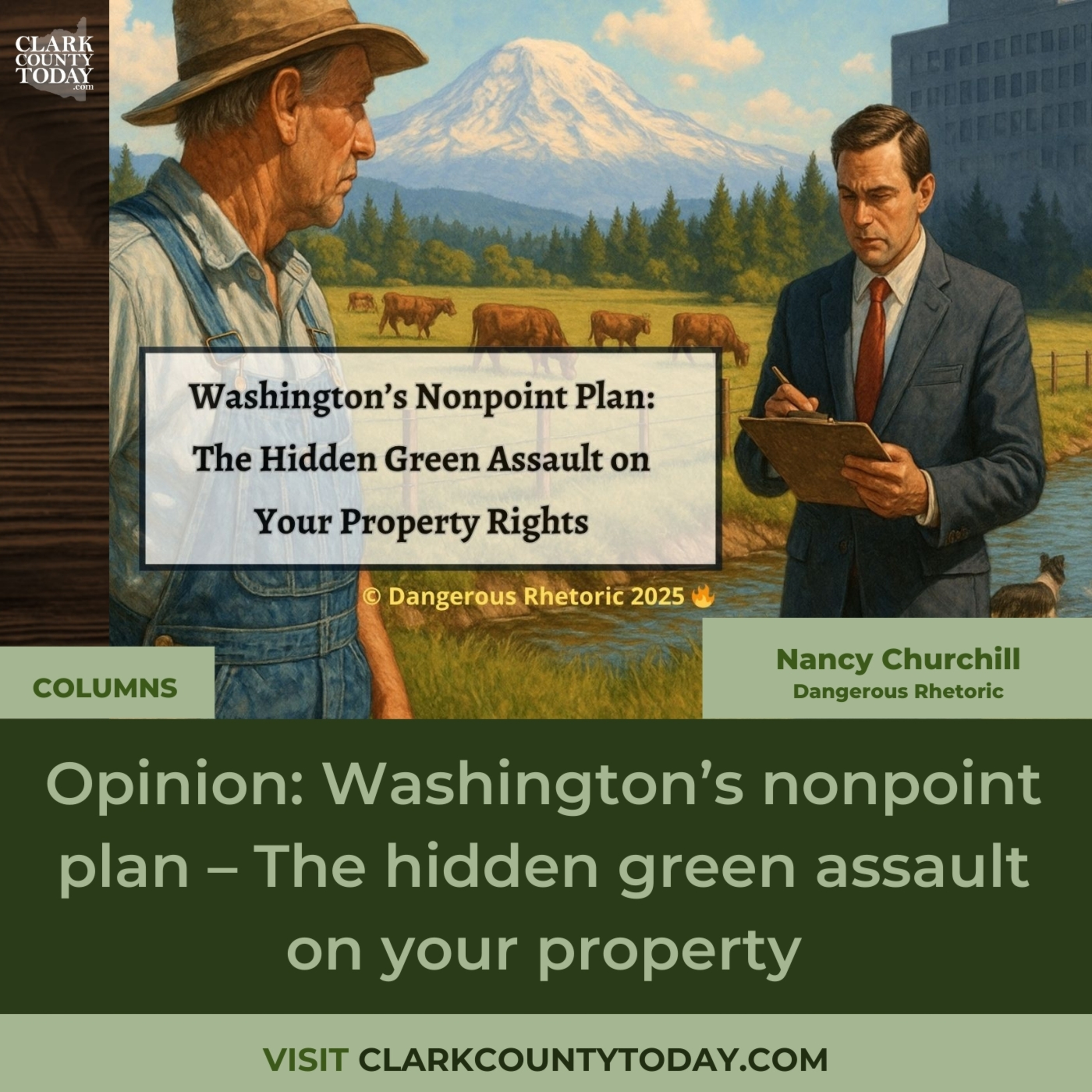 Opinion: Washington’s nonpoint plan – The hidden green assault on your property