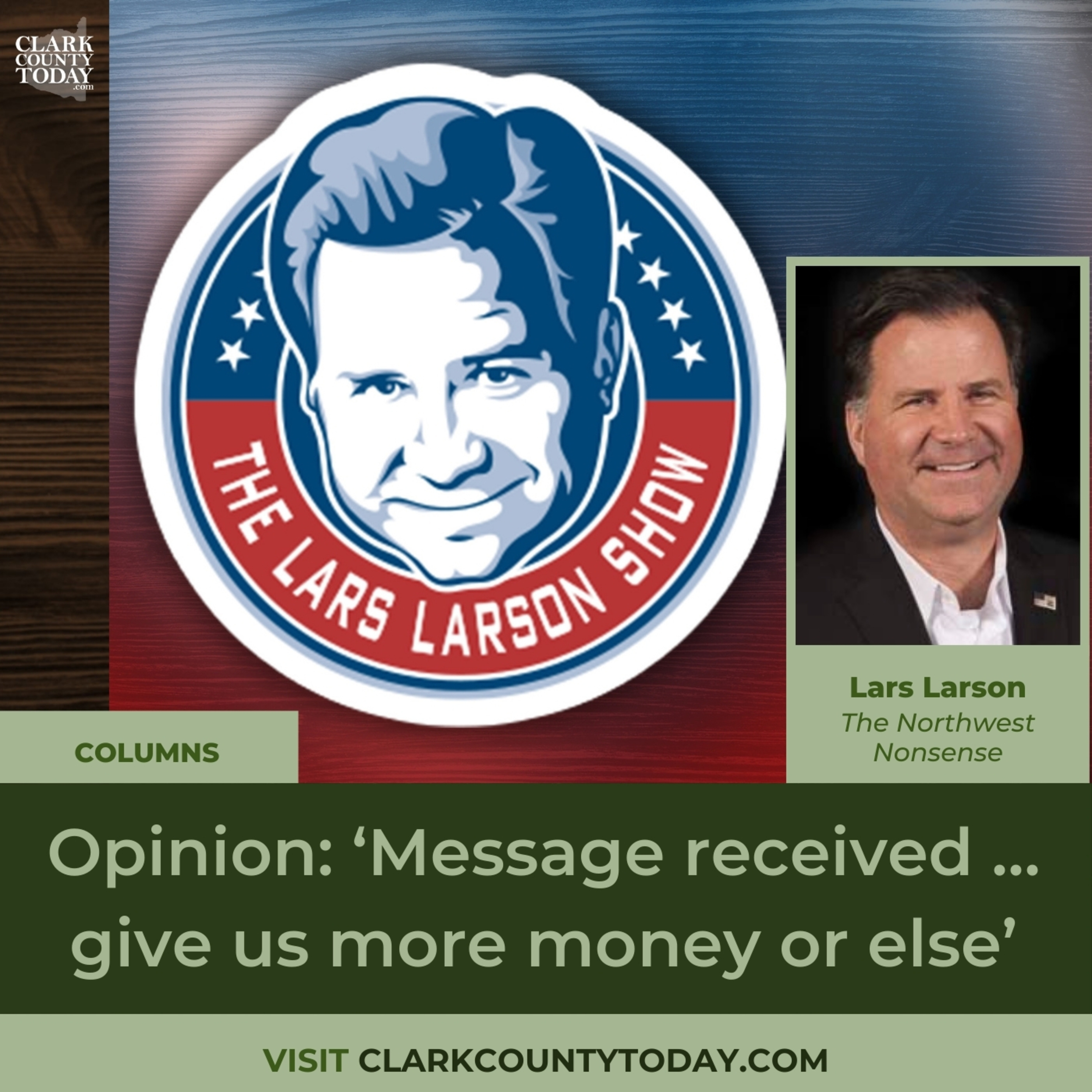 Opinion: ‘Message received … give us more money or else’