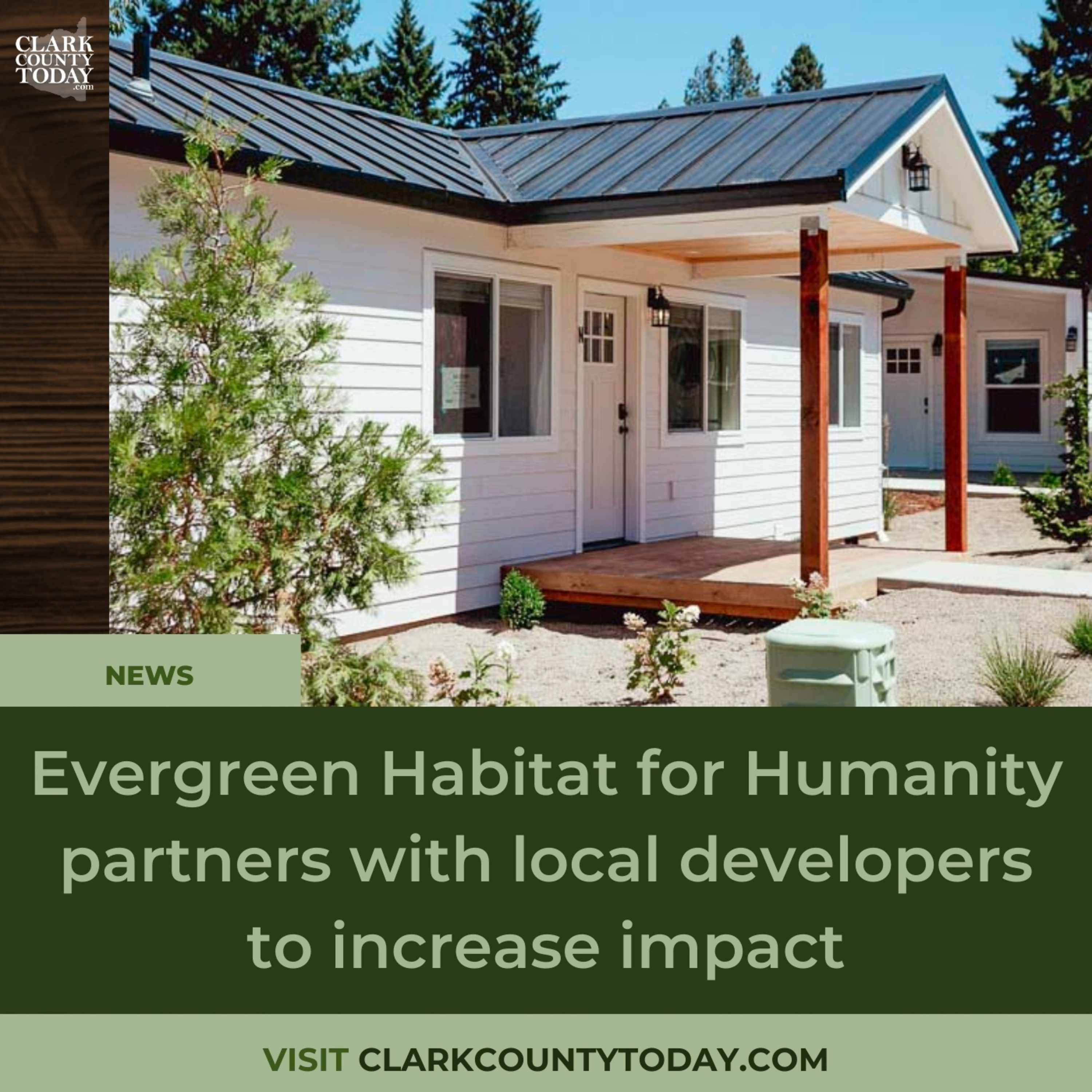 Evergreen Habitat for Humanity partners with local developers to increase impact