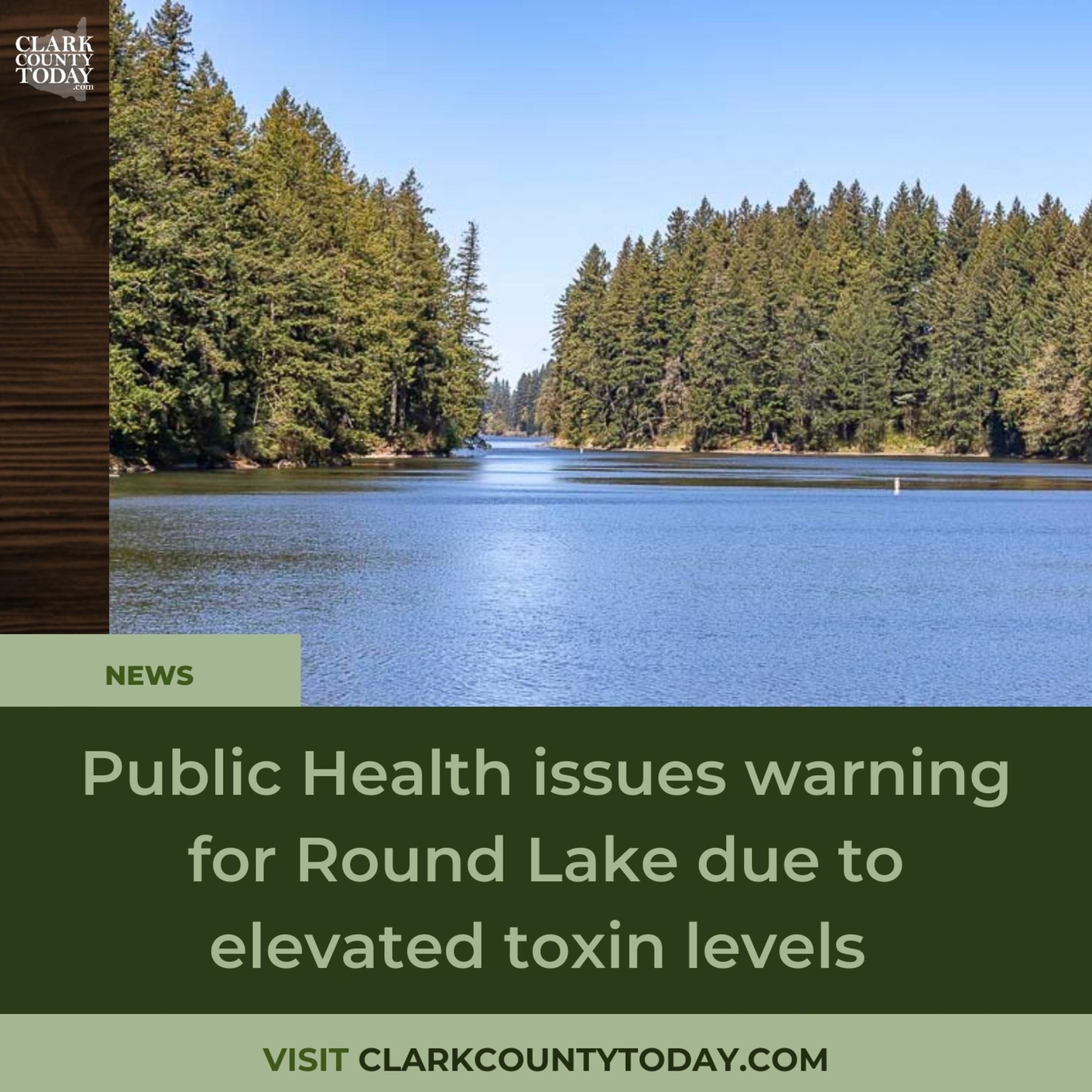 Public Health issues warning for Round Lake due to elevated toxin levels