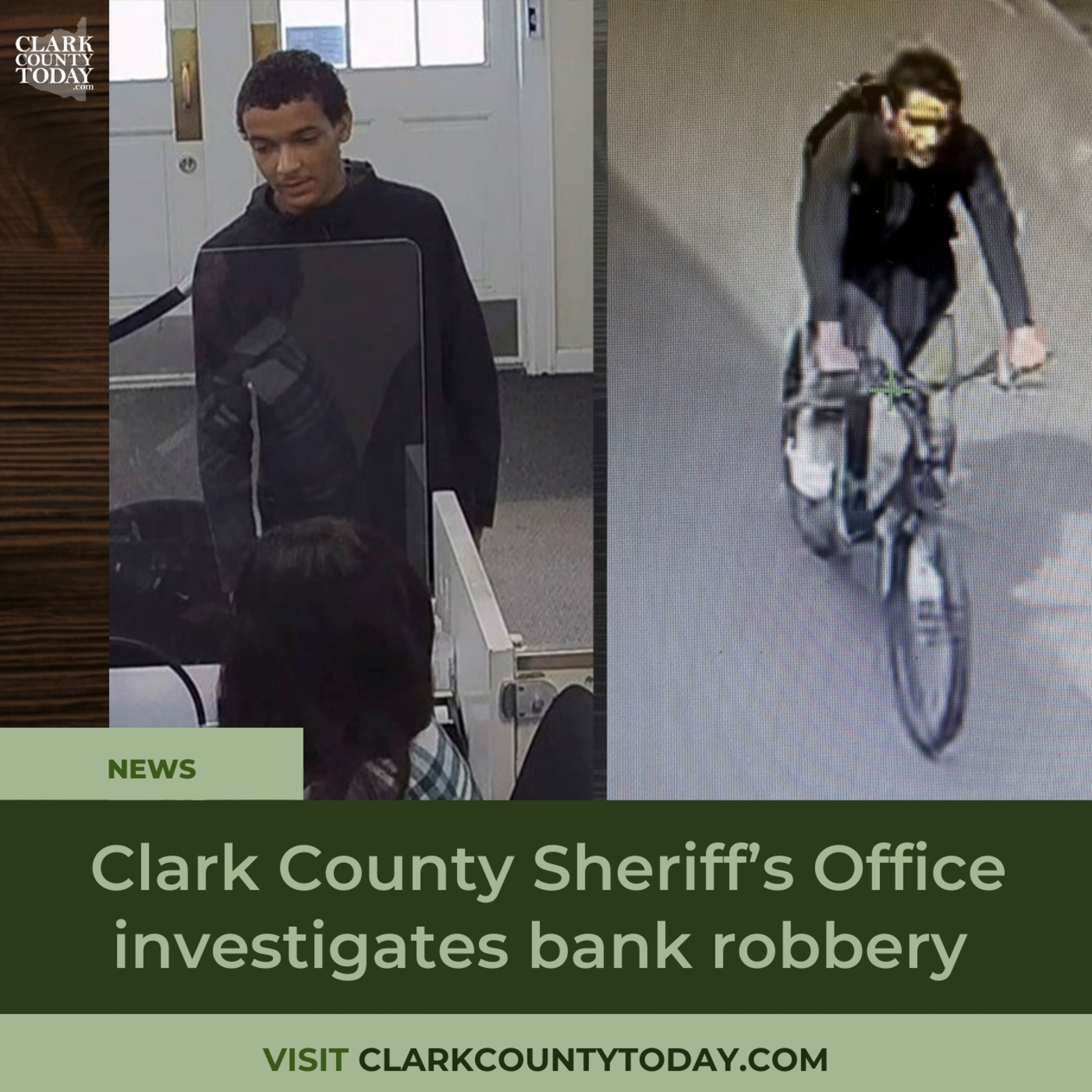 Clark County Sheriff’s Office investigates bank robbery