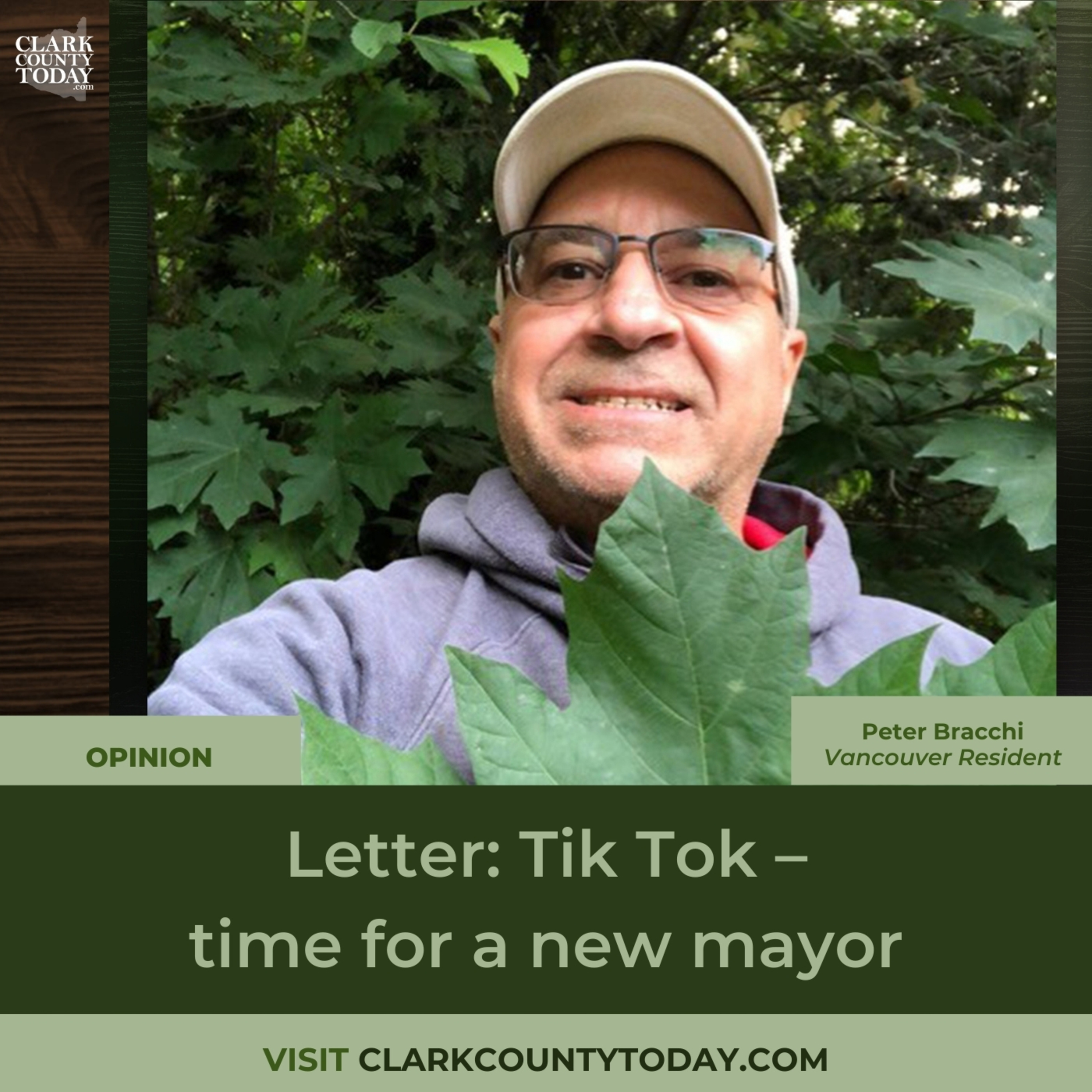 Letter: Tik Tok – time for a new mayor