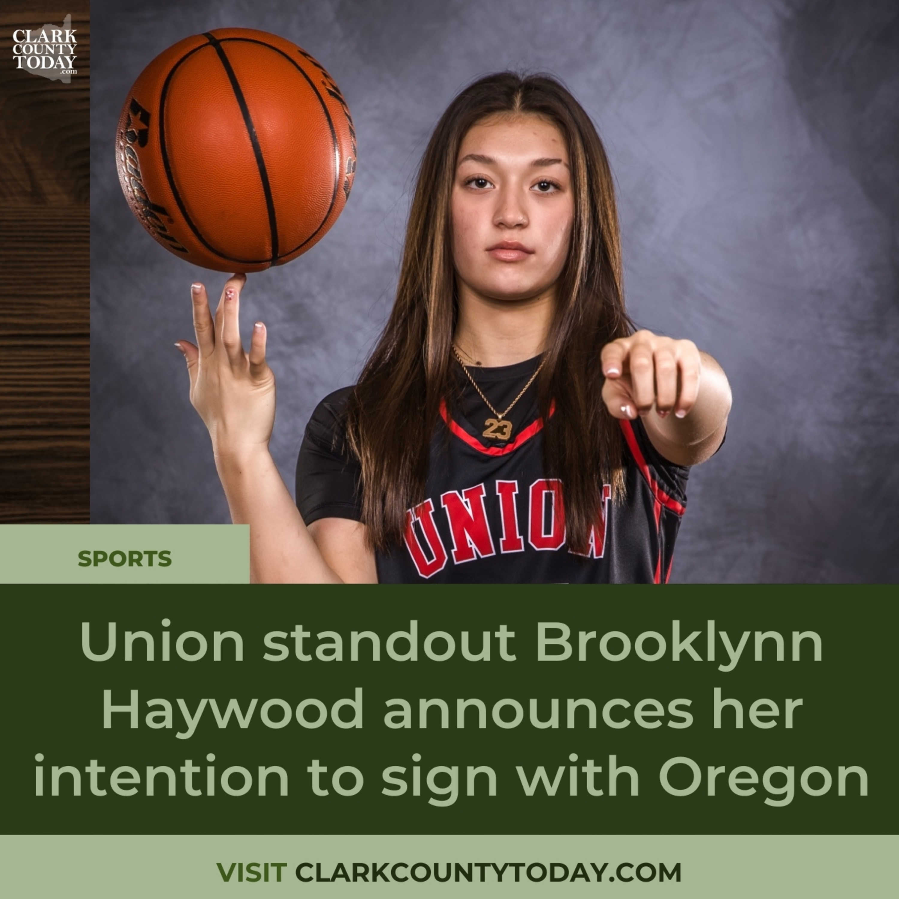 Union standout Brooklynn Haywood announces her intention to sign with Oregon