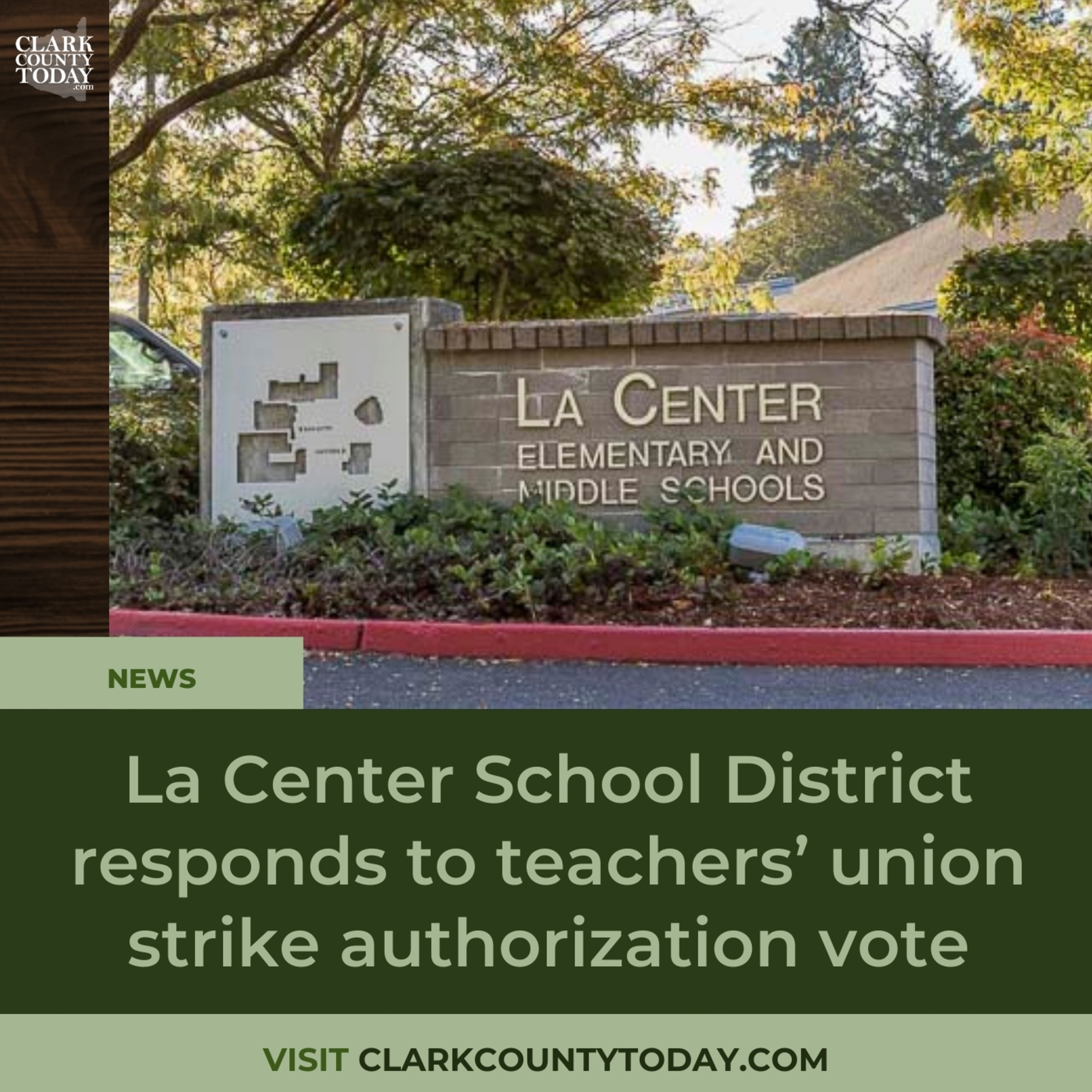 La Center School District responds to teachers’ union strike authorization vote