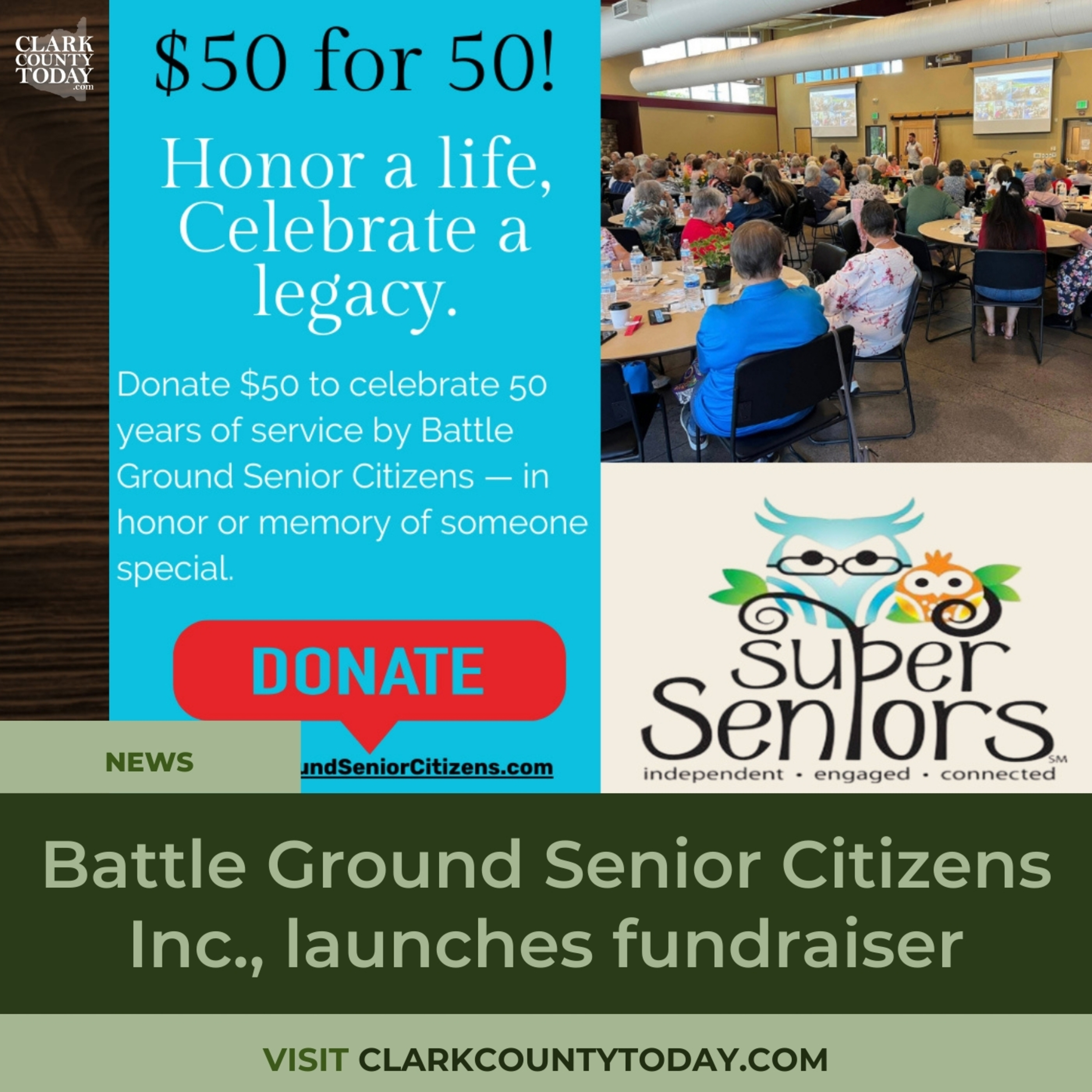 Battle Ground Senior Citizens Inc., launches fundraiser