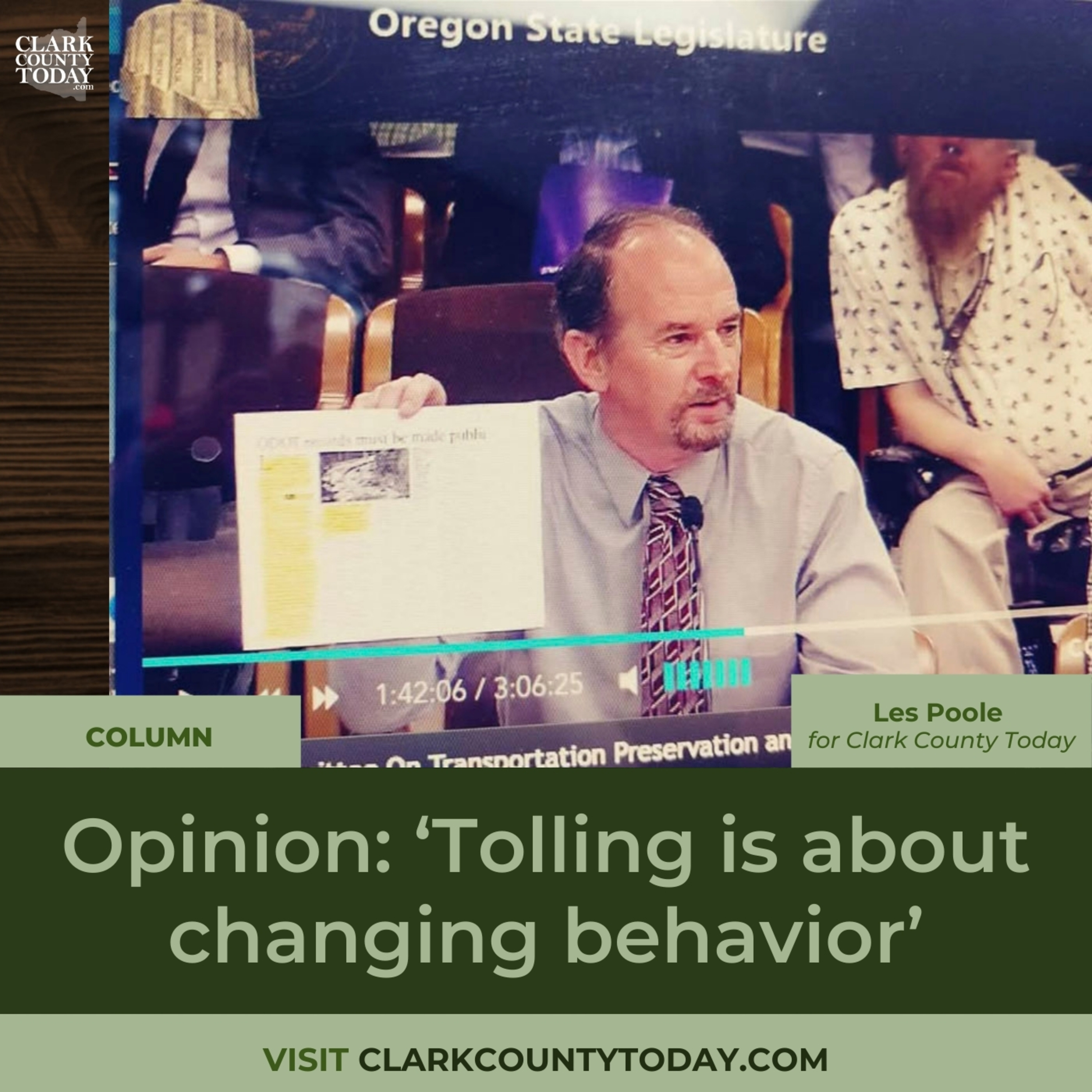 Opinion: ‘Tolling is about changing behavior’