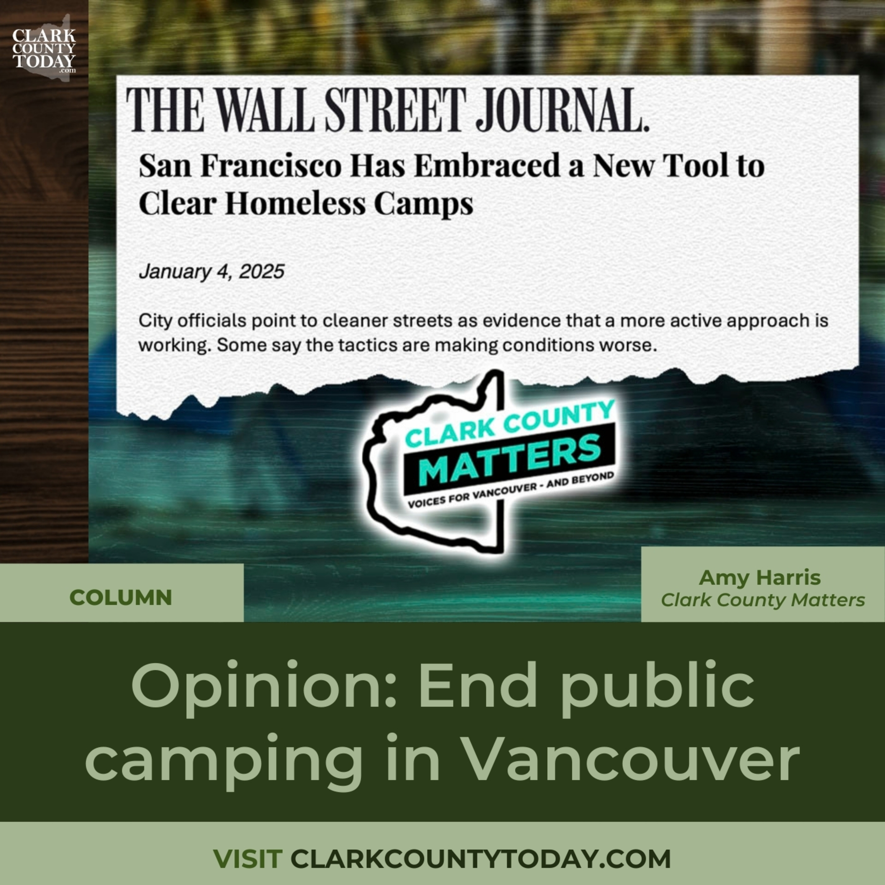 Opinion: End public camping in Vancouver