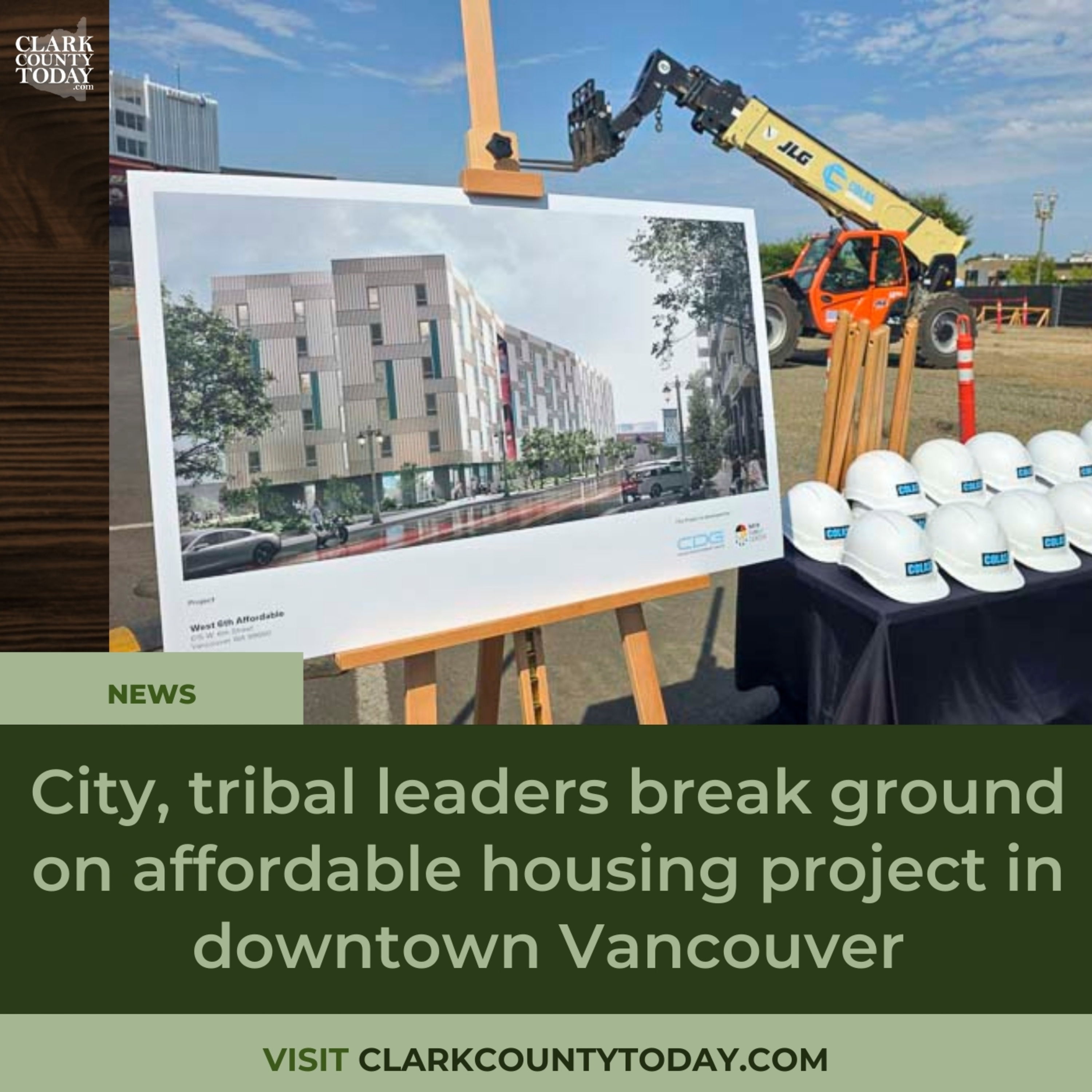 City, tribal leaders break ground on affordable housing project in downtown Vancouver