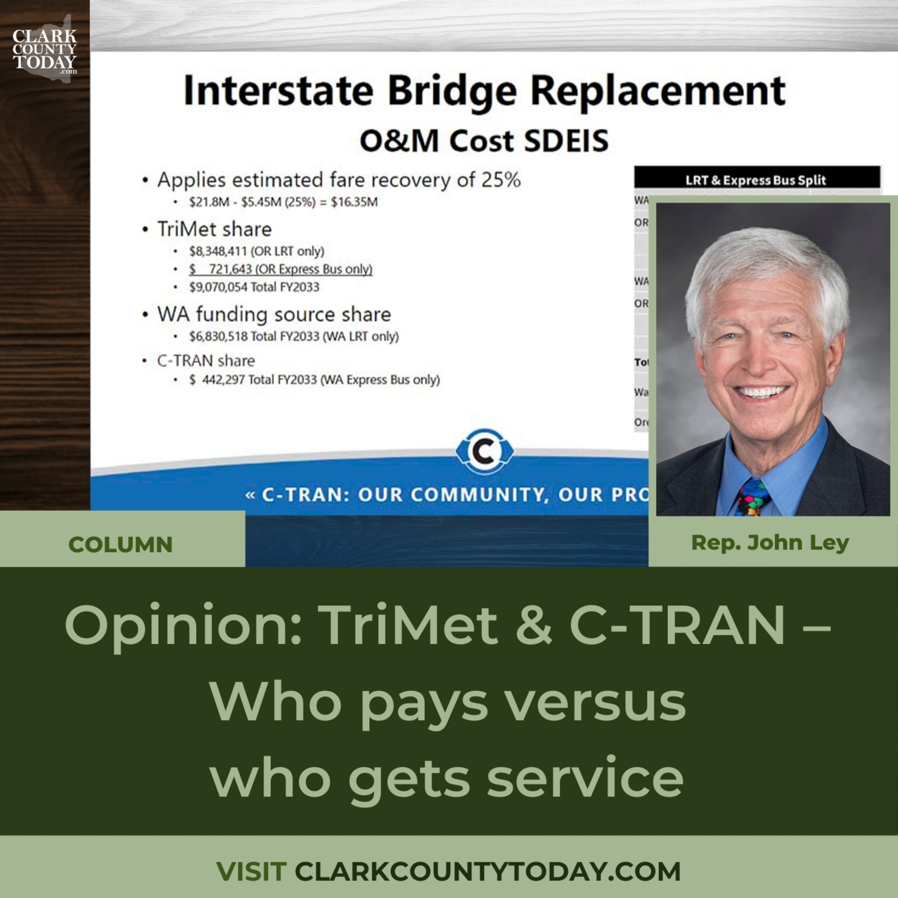 Opinion: TriMet & C-TRAN – Who pays versus who gets service