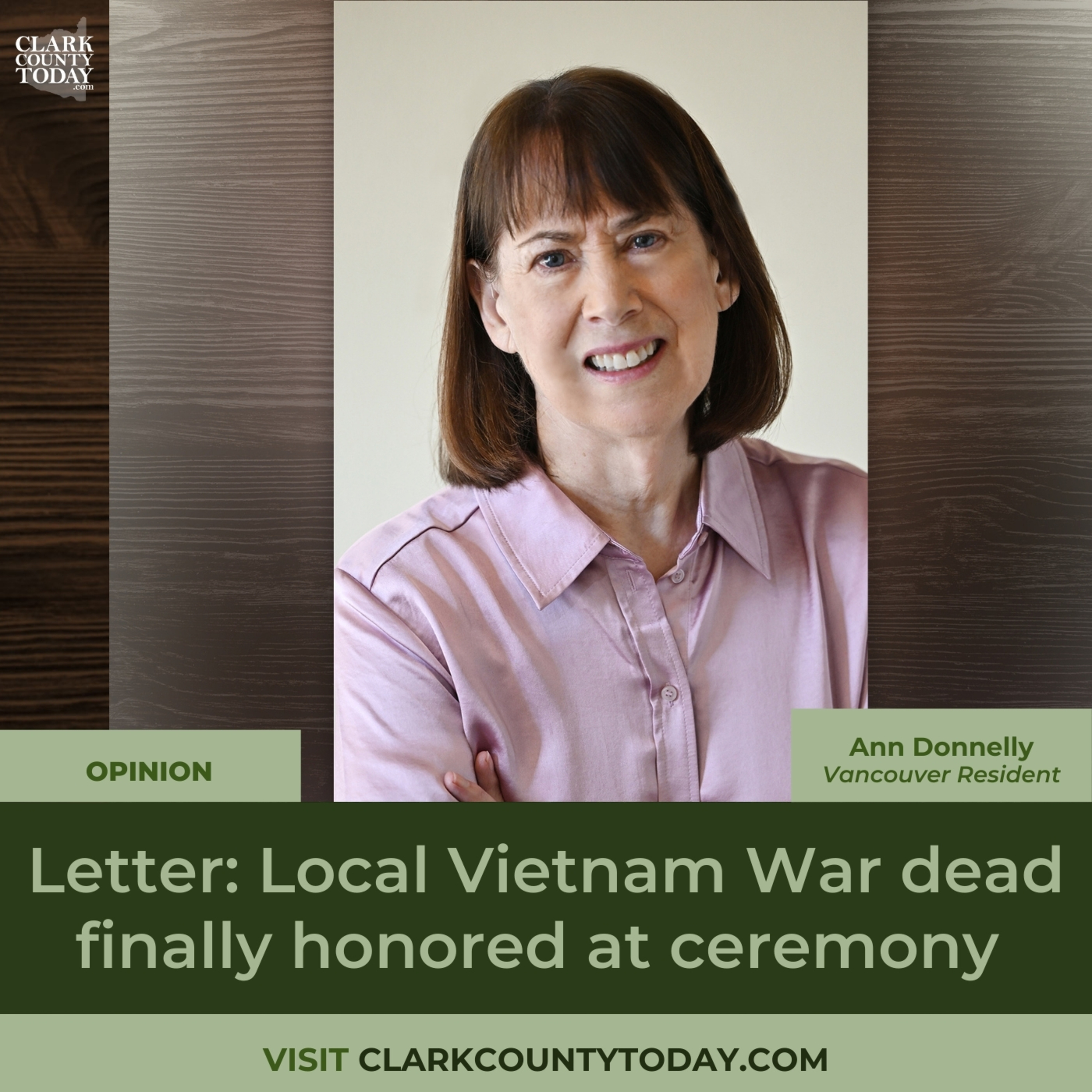 Letter: Local Vietnam War dead finally honored at ceremony