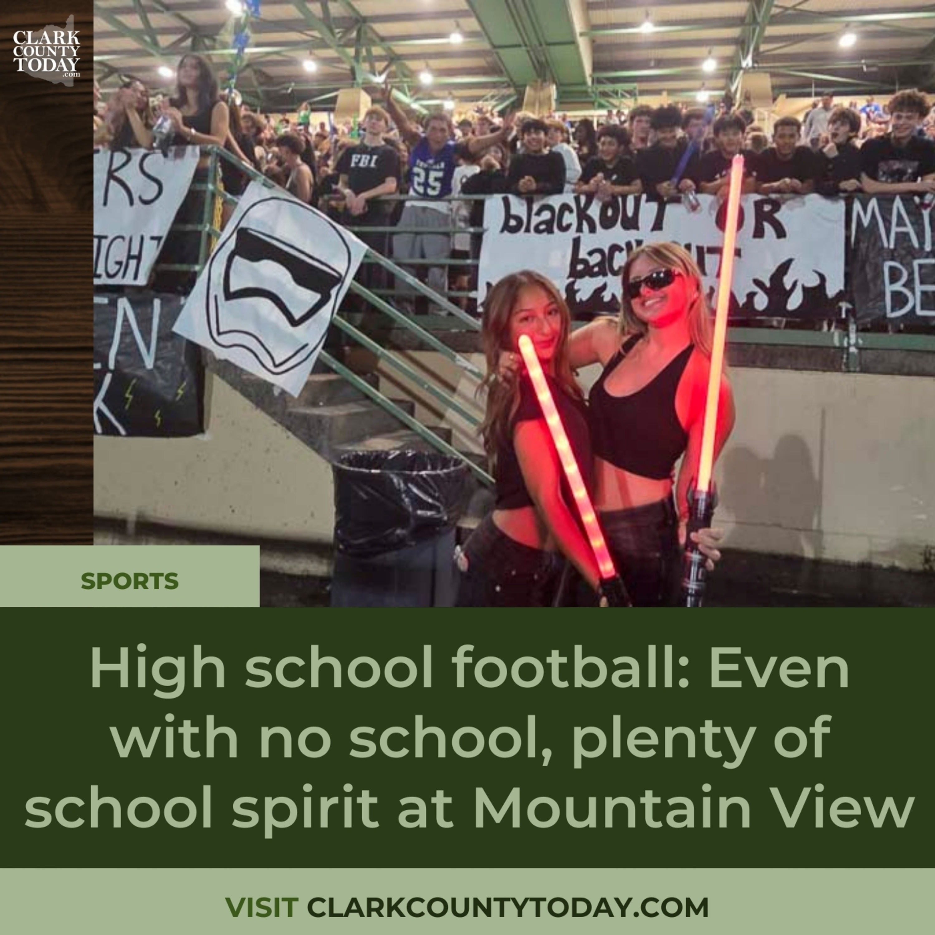 High school football: Even with no school, plenty of school spirit at Mountain View