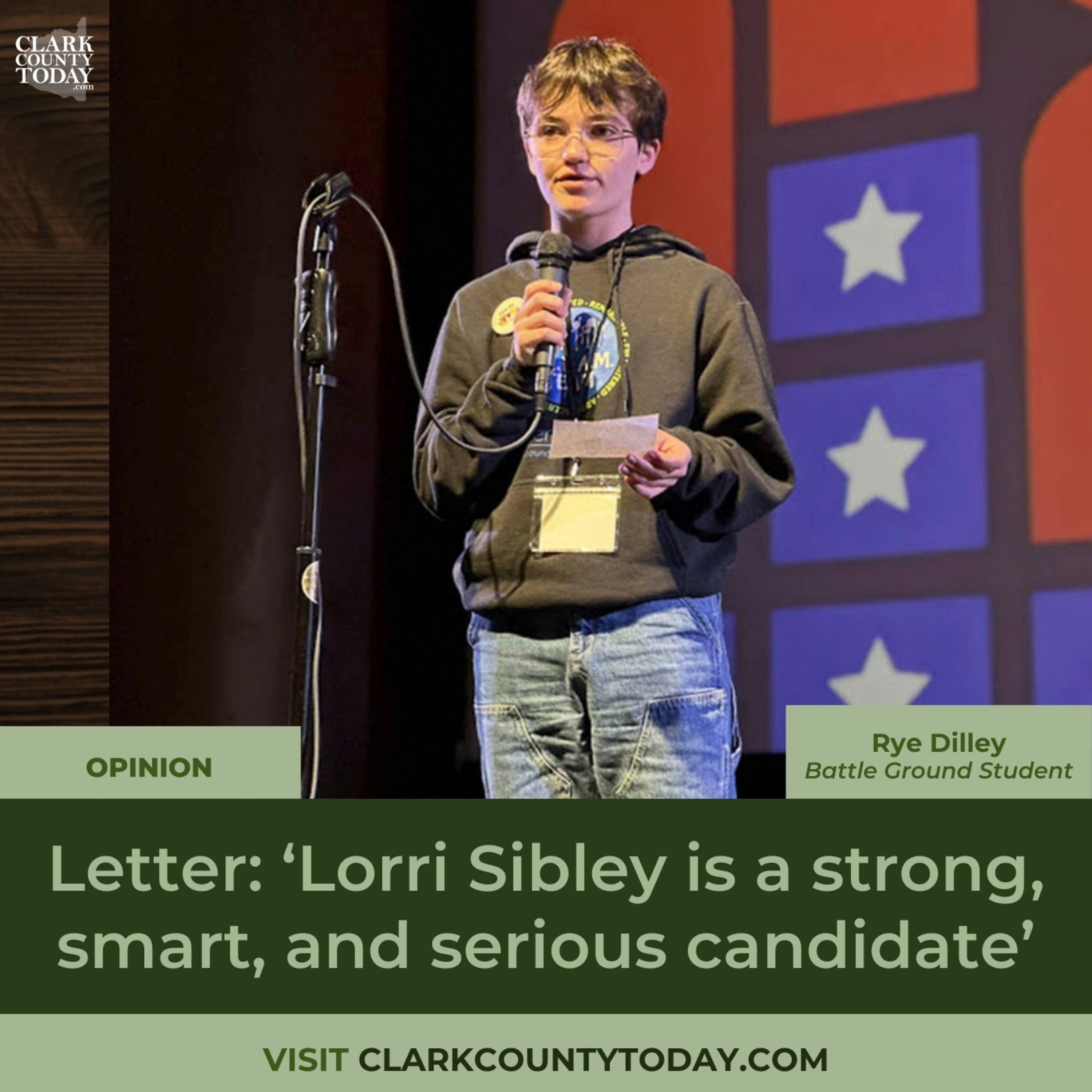 Letter: ‘Lorri Sibley is a strong, smart, and serious candidate’
