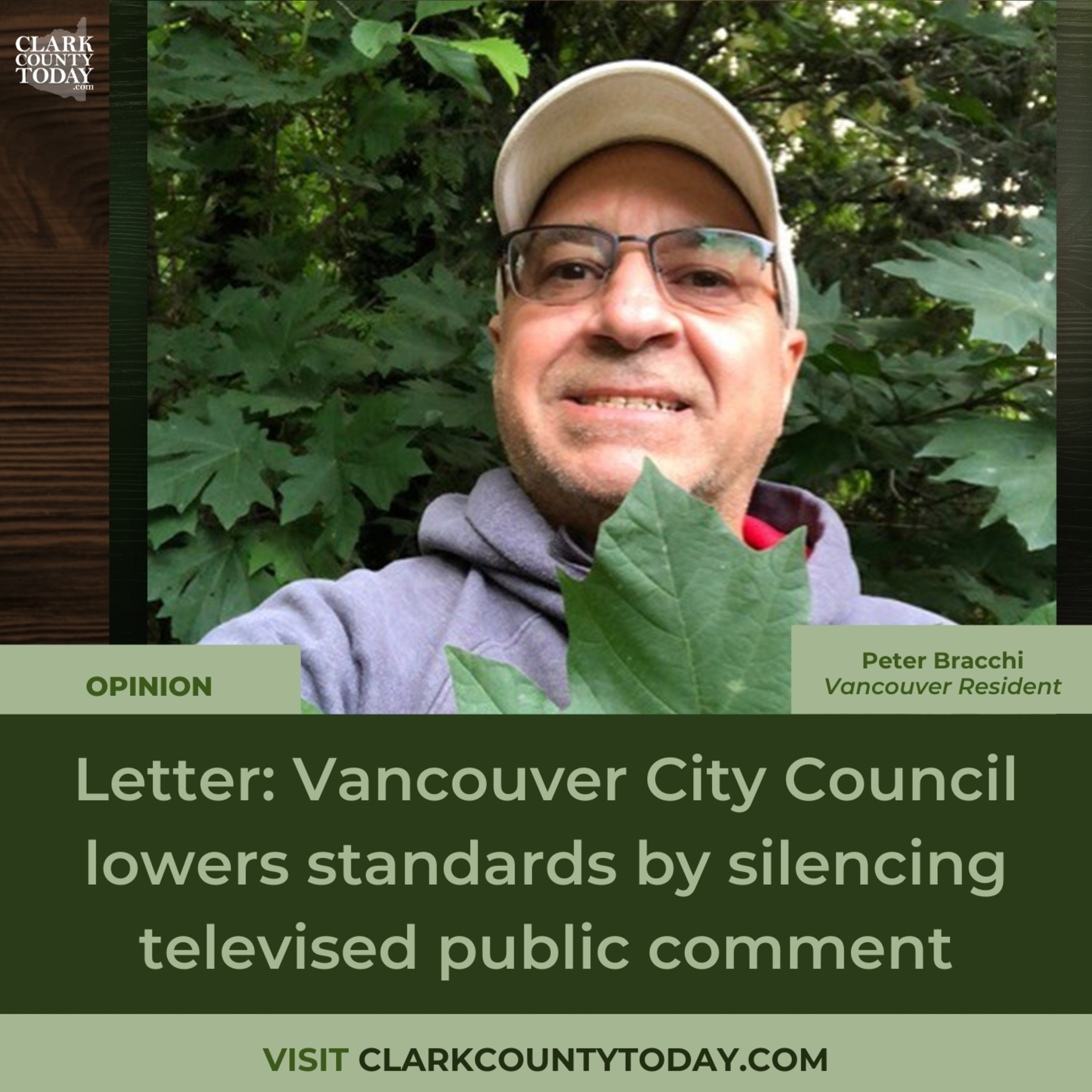 Letter: Vancouver City Council lowers standards by silencing televised public comment