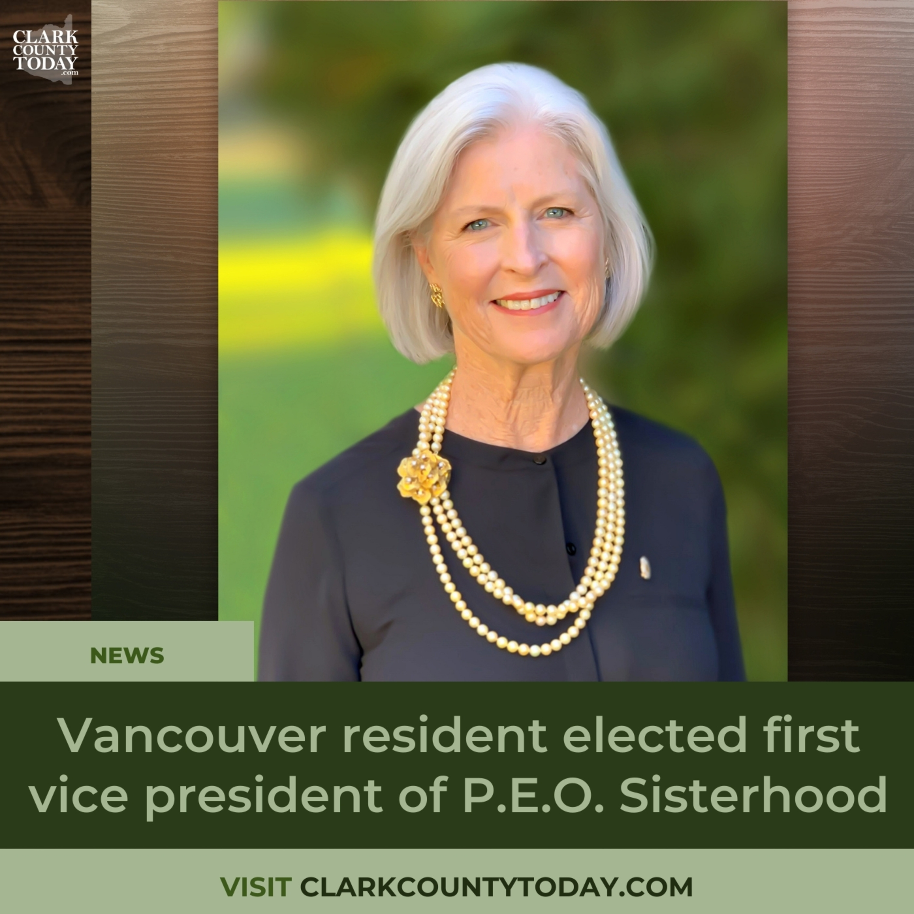 Vancouver resident elected first vice president of P.E.O. Sisterhood